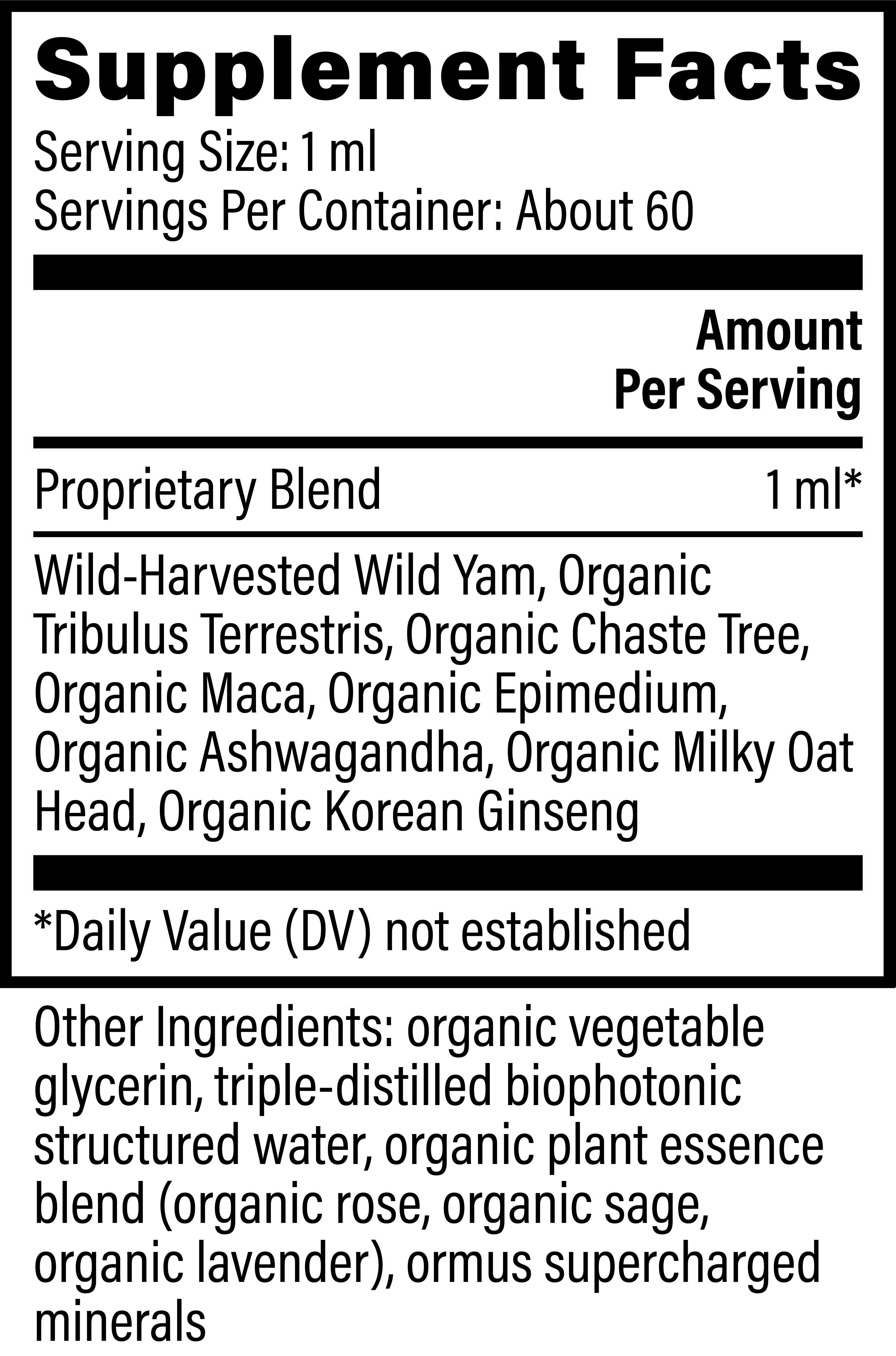 Global Healing Women's Hormone Balance Ingredients