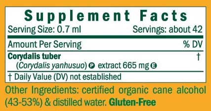 Herb Pharm Corydalis Ingredients