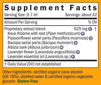 Herb Pharm Mind Soother Lavender (Formerly Anxiety Soother) Ingredients