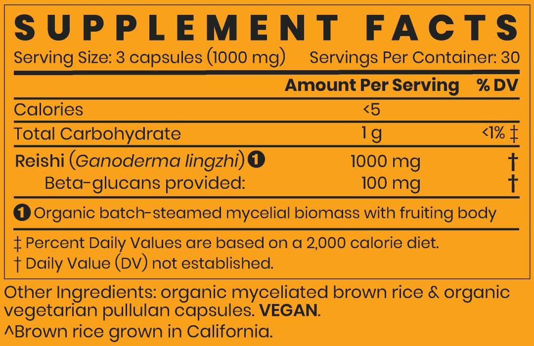 Herb Pharm Reishi Capsules Ingredients