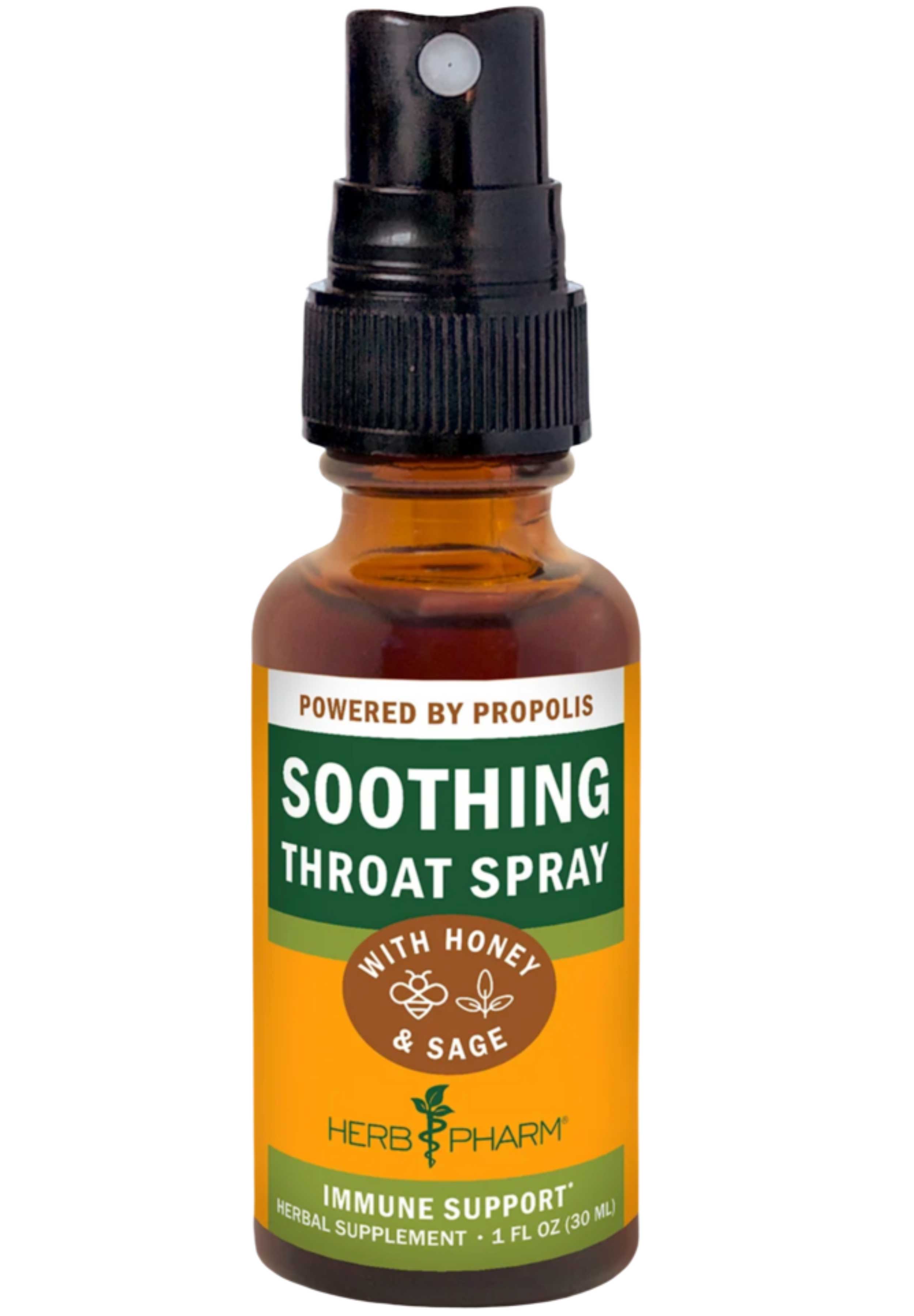 Herb Pharm Soothing Throat Spray with Honey & Sage