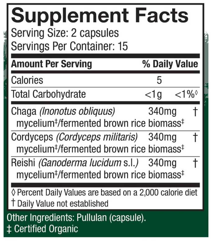 Host Defense Breathe Capsules Ingredients