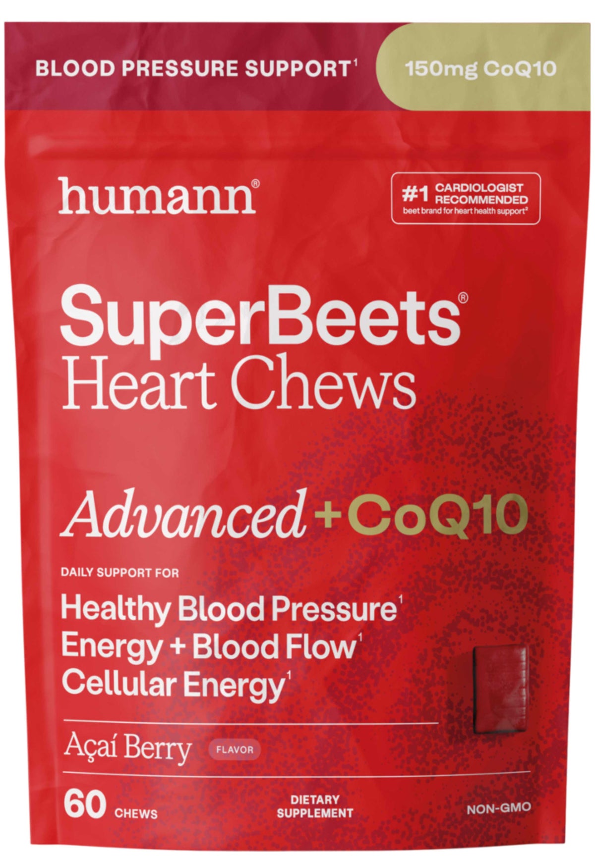 HumanN SuperBeets Heart Chews Advanced + CoQ10
