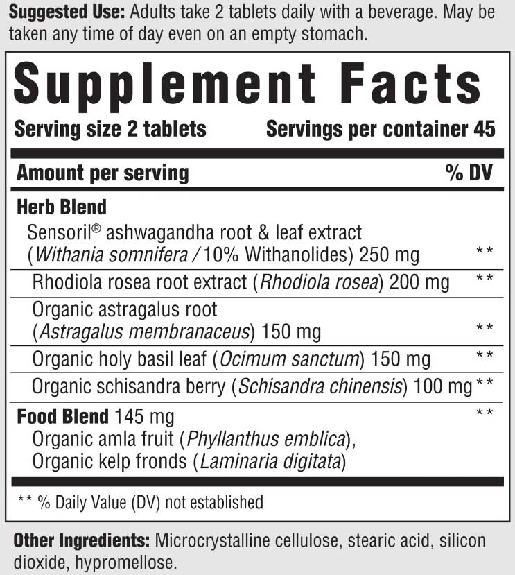 Innate Response Formulas Adrenal Response Ingredients