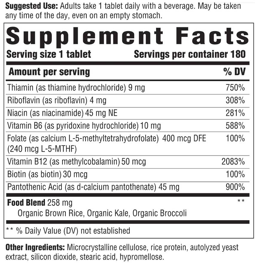 Innate Response Formulas B Complex Ingredients