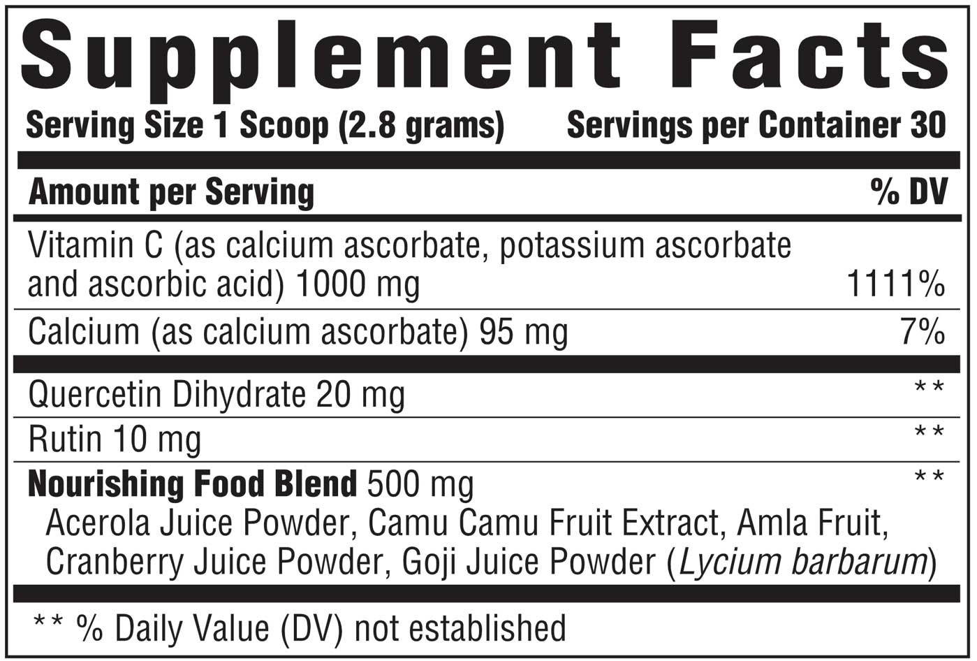 Innate Response Formulas C Complete Powder Ingredients