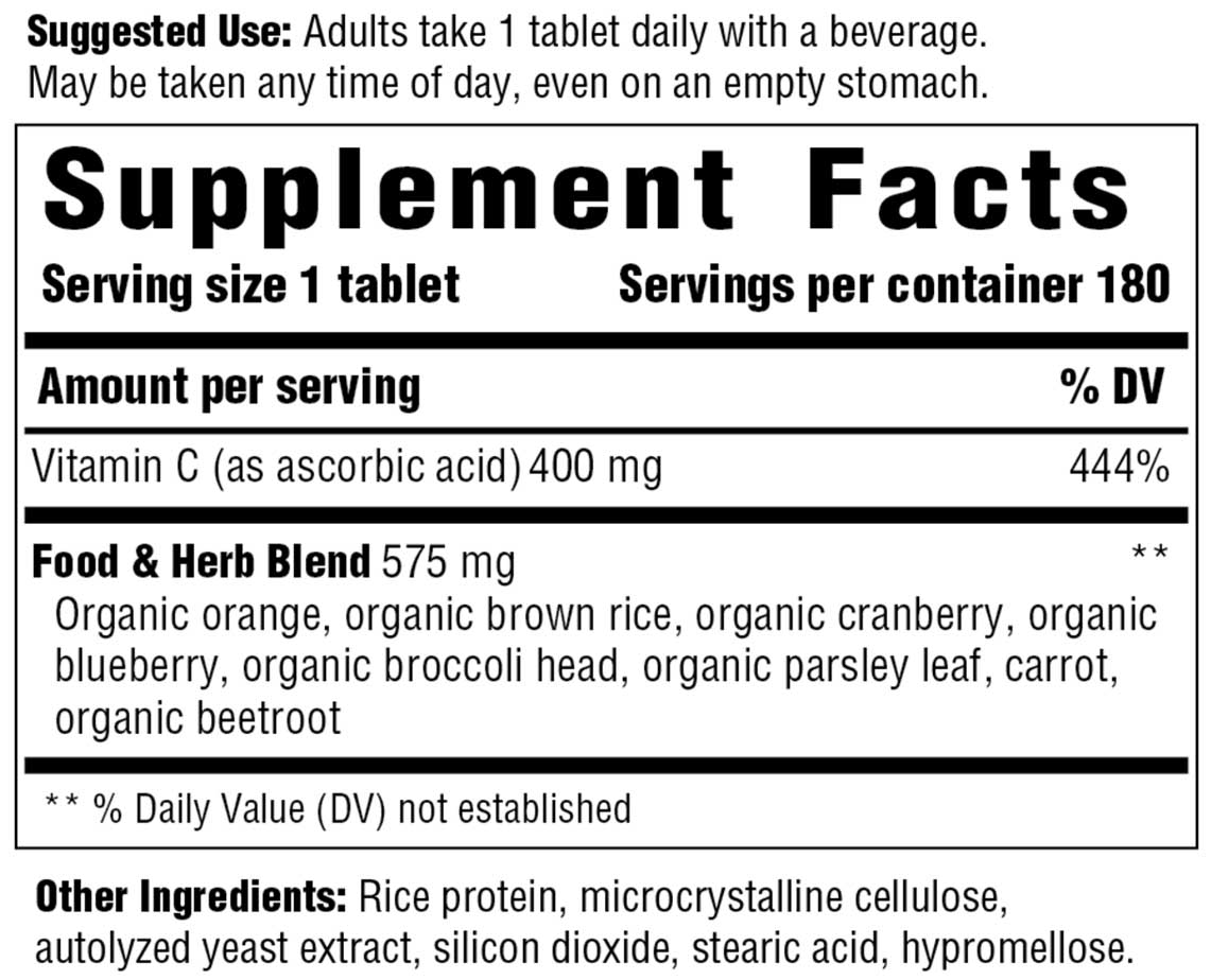Innate Response Formulas Vitamin C-400 mg Ingredients