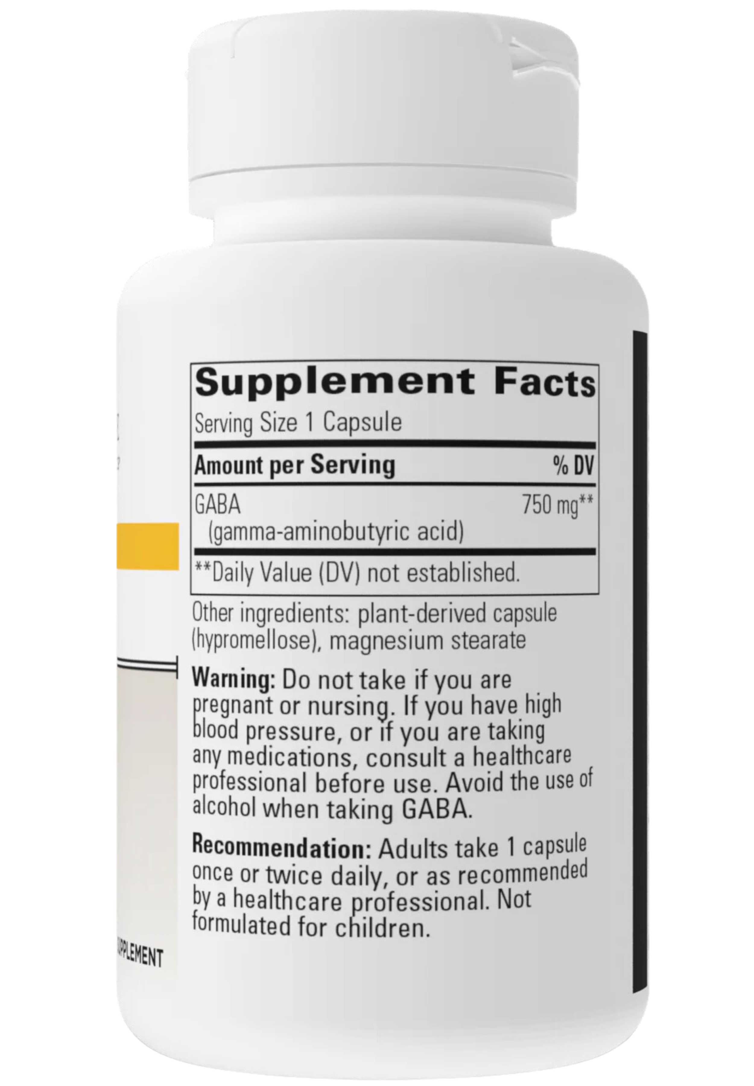 Integrative Therapeutics GABA Ingredients