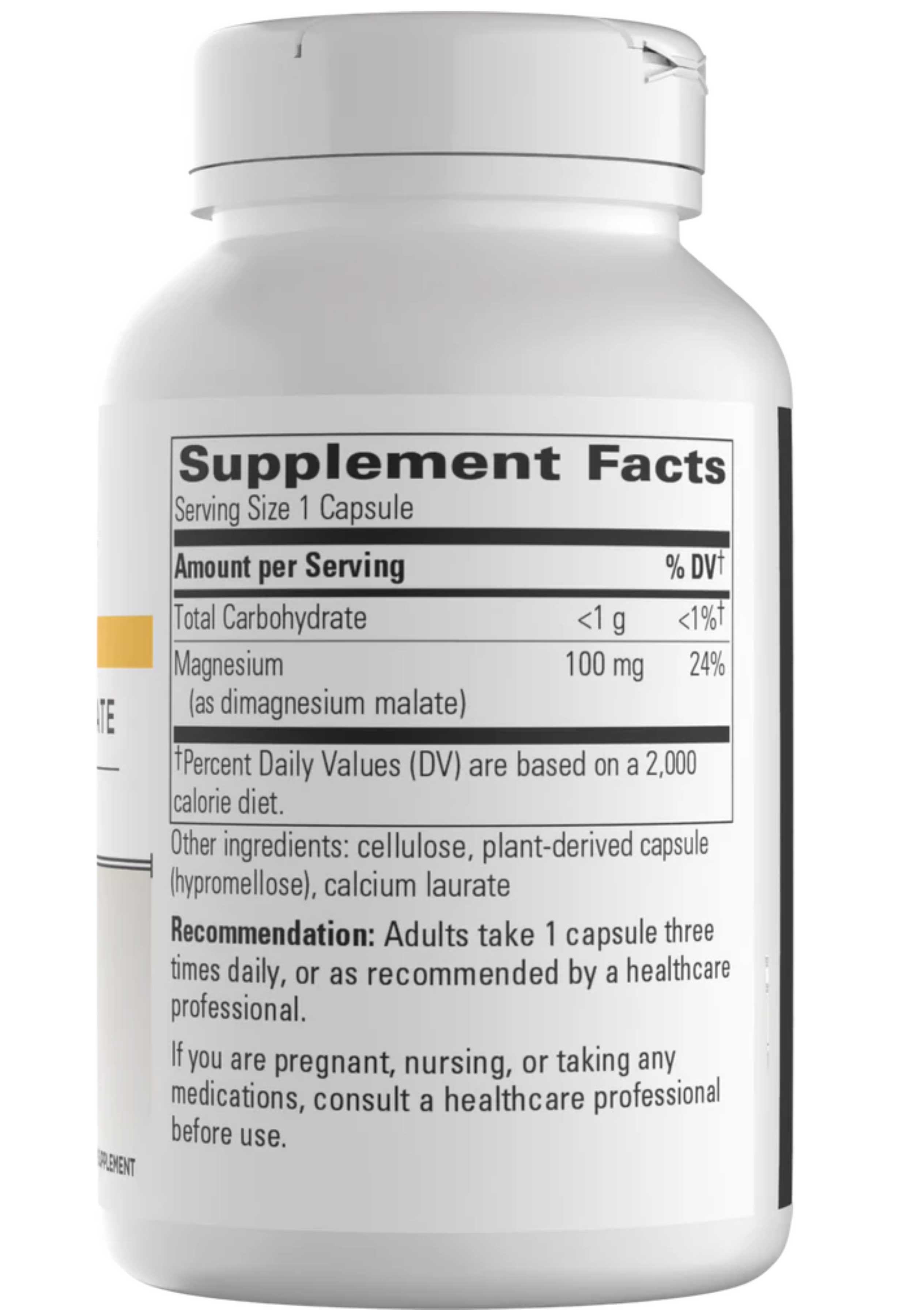 Integrative Therapeutics Magnesium Malate 100 mg Ingredients