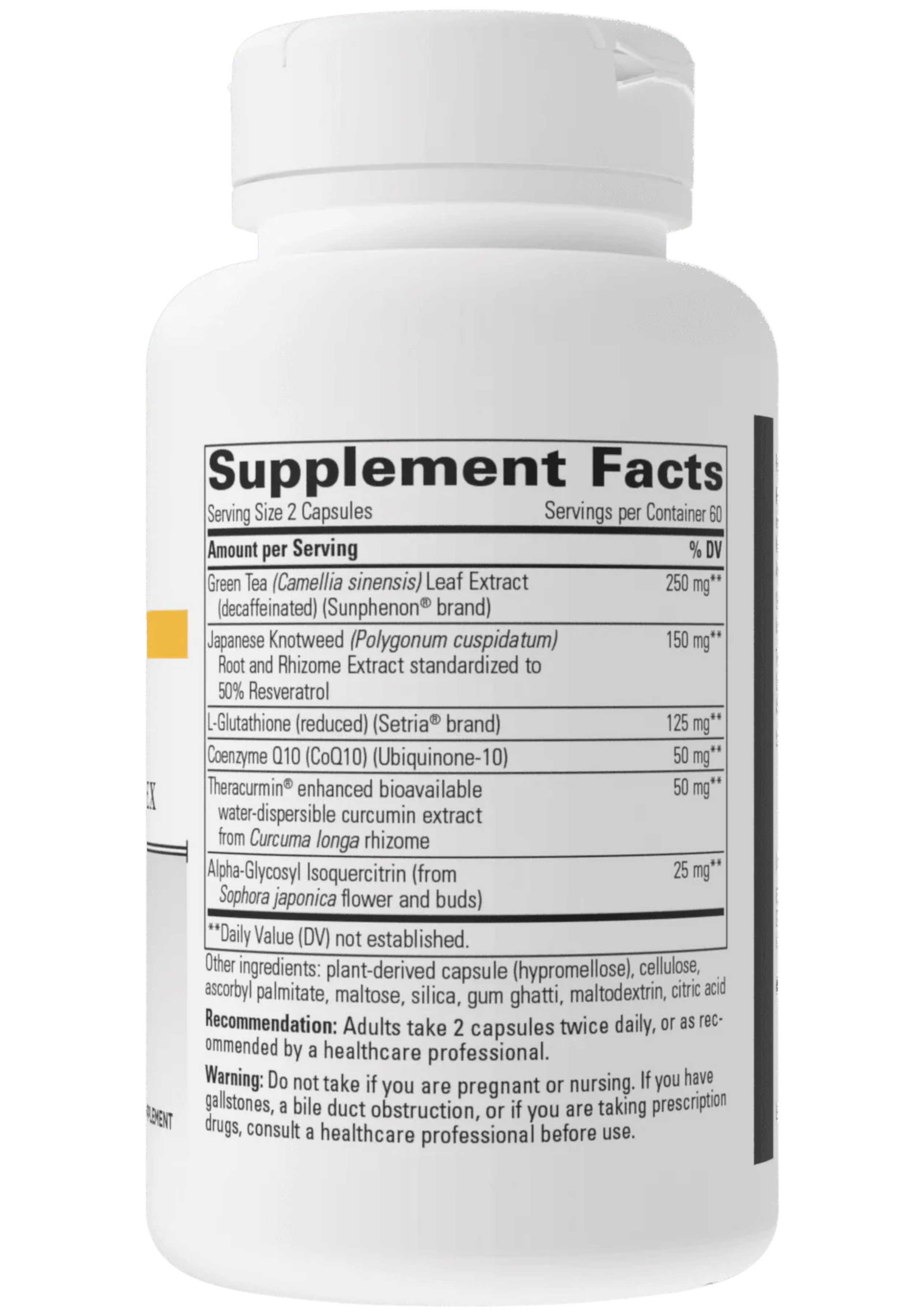 Integrative Therapeutics Prothrivers Wellness Flavonoid Complex Ingredients