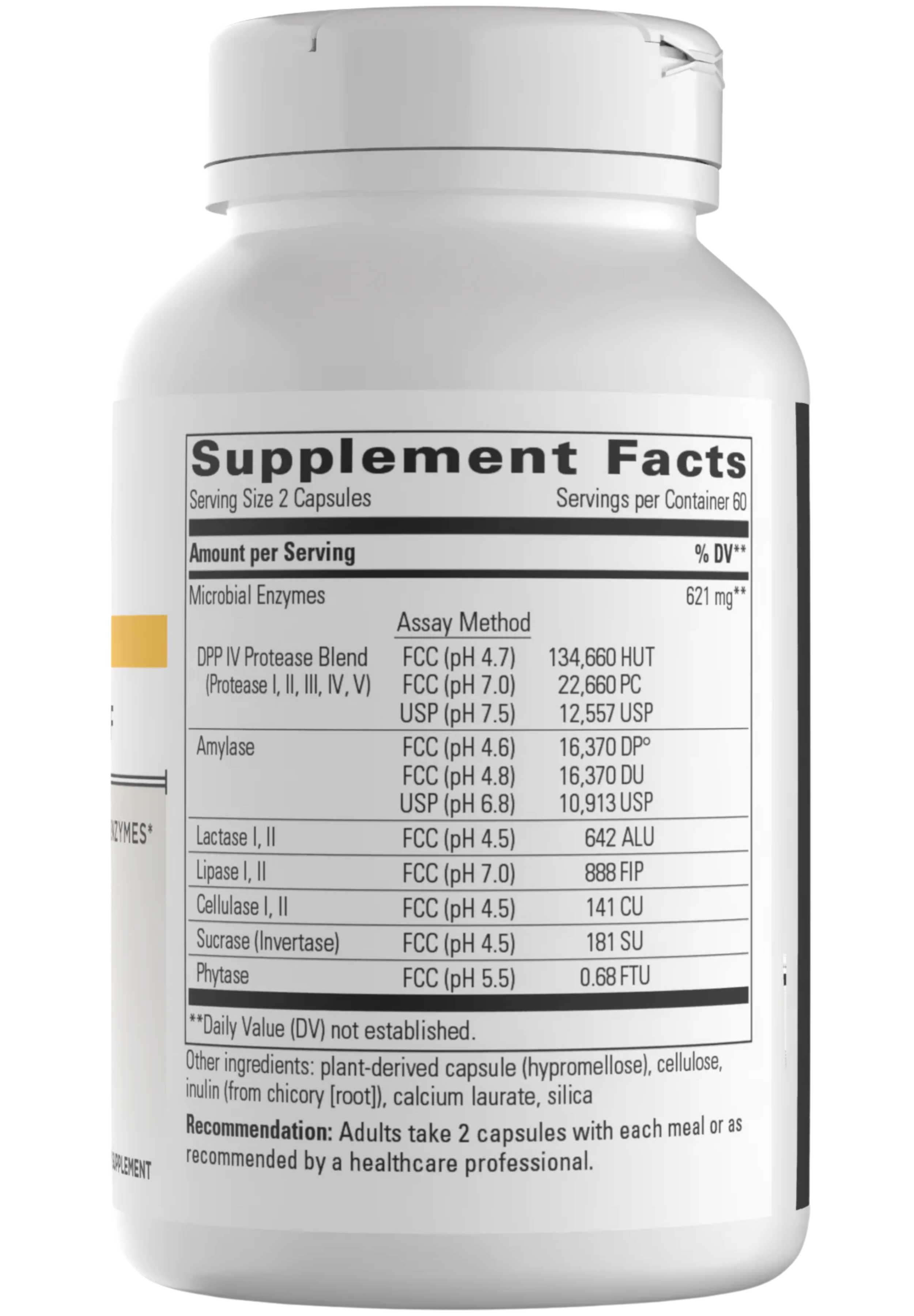 Integrative Therapeutics Similase GFCF Ingrerdients