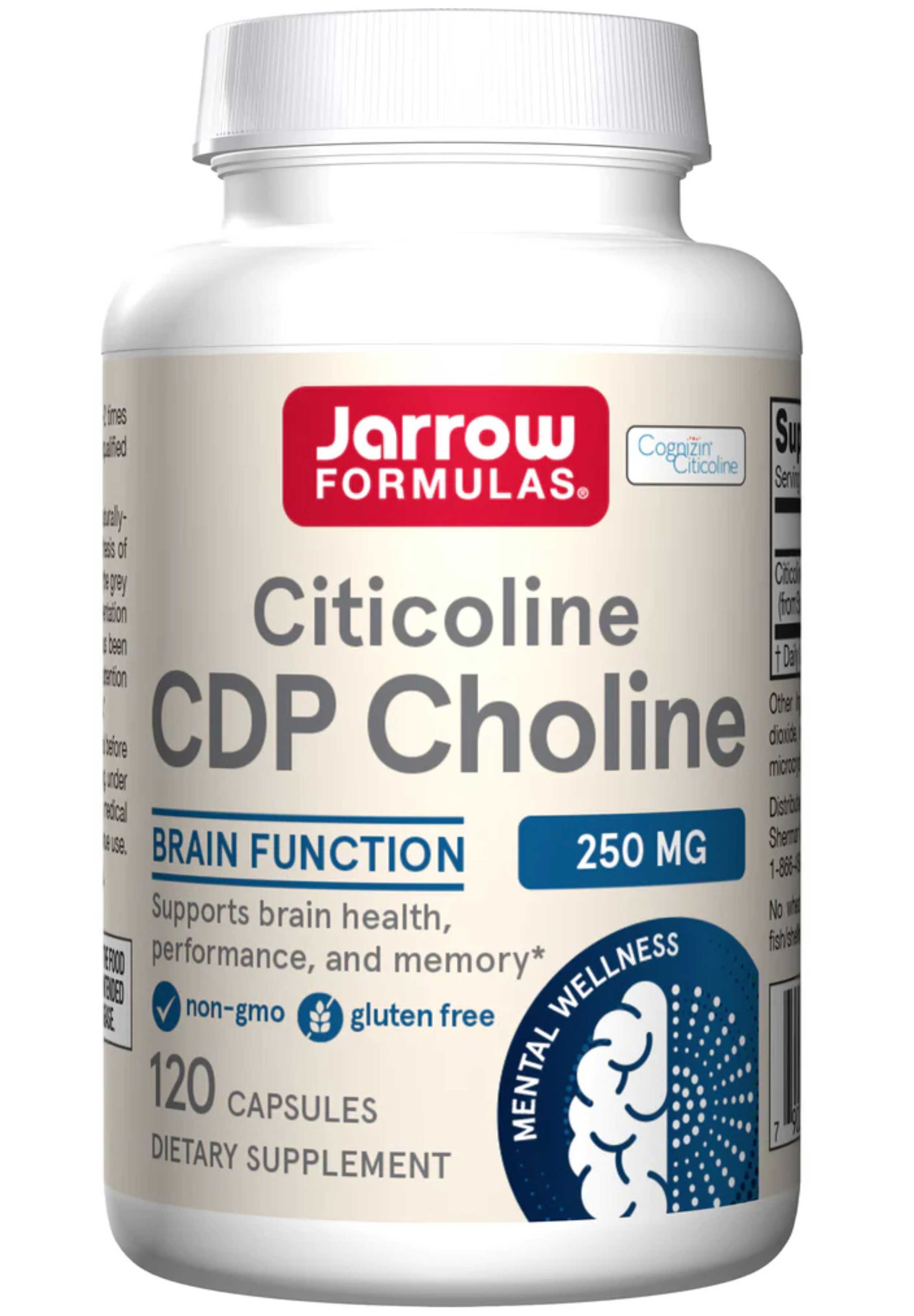Jarrow Formulas Citicoline CDP Choline 250 mg