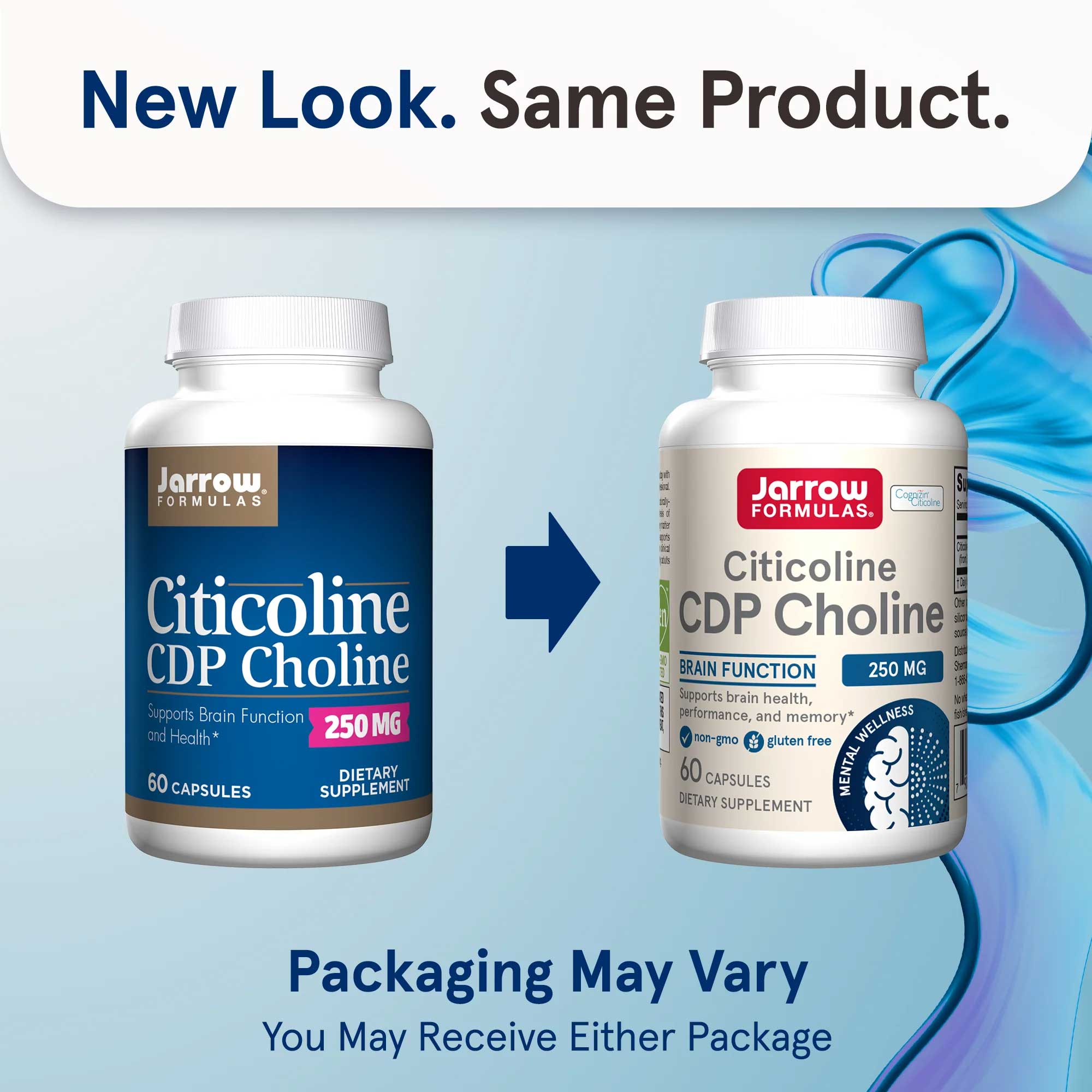 Jarrow Formulas Citicoline CDP Choline 250 mg New Look
