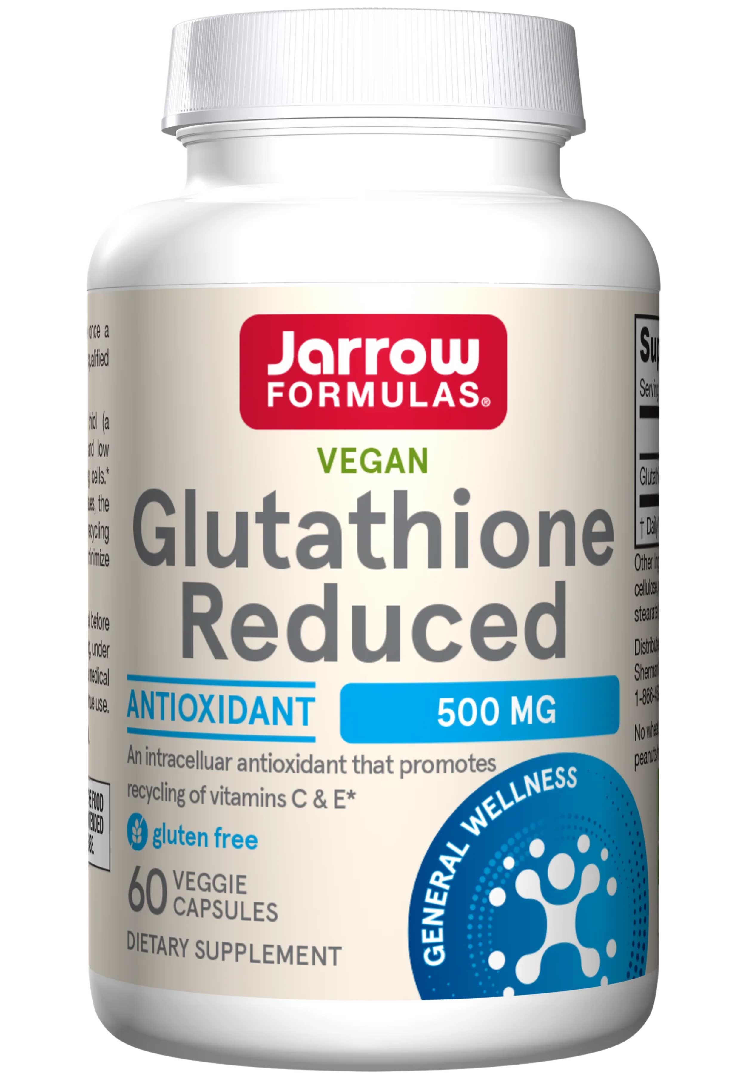 Jarrow Formulas Glutathione Reduced 500 mg