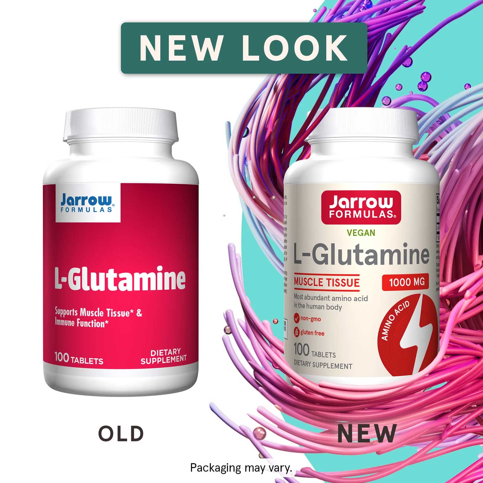 Jarrow Formulas L-Glutamine 1000 mg New Look
