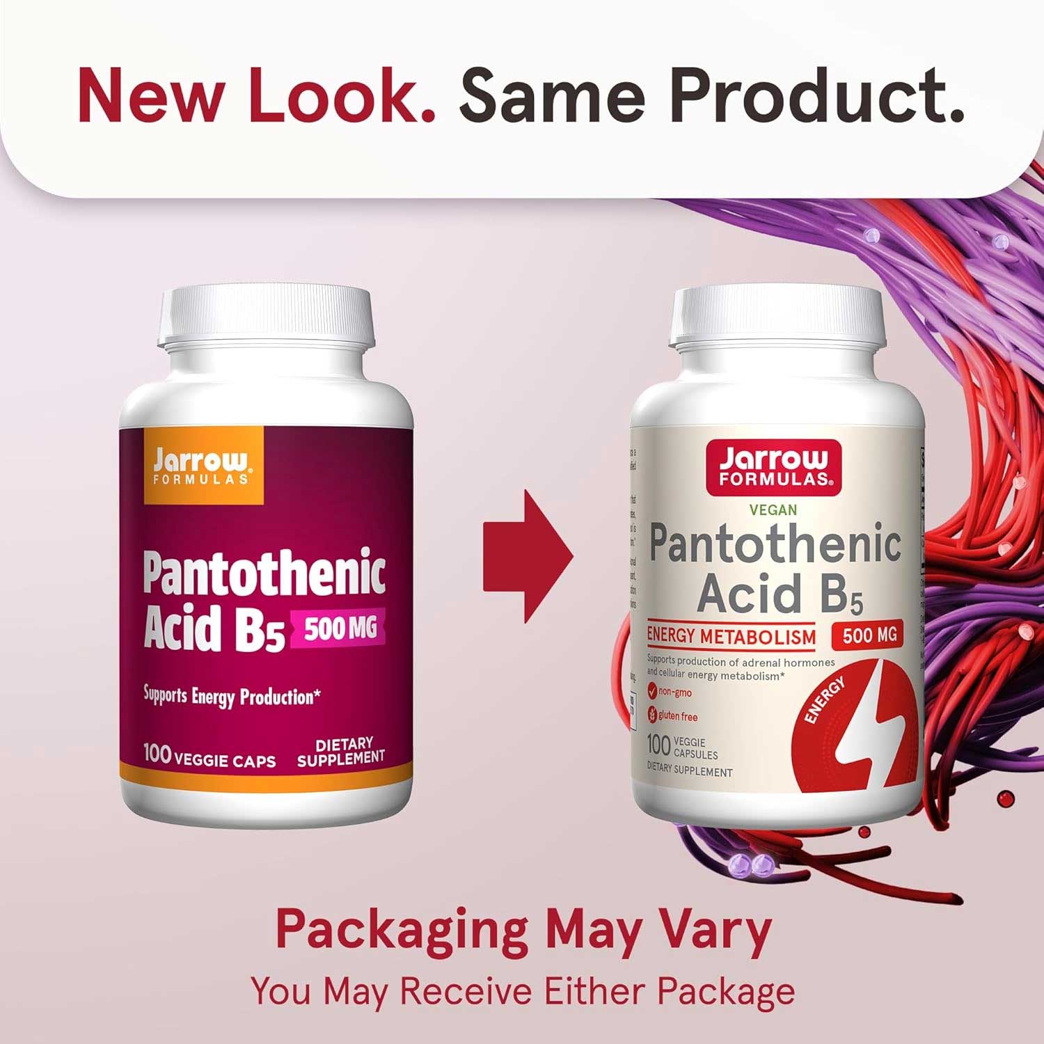 Jarrow Formulas Pantothenic Acid B5 500 mg New Look