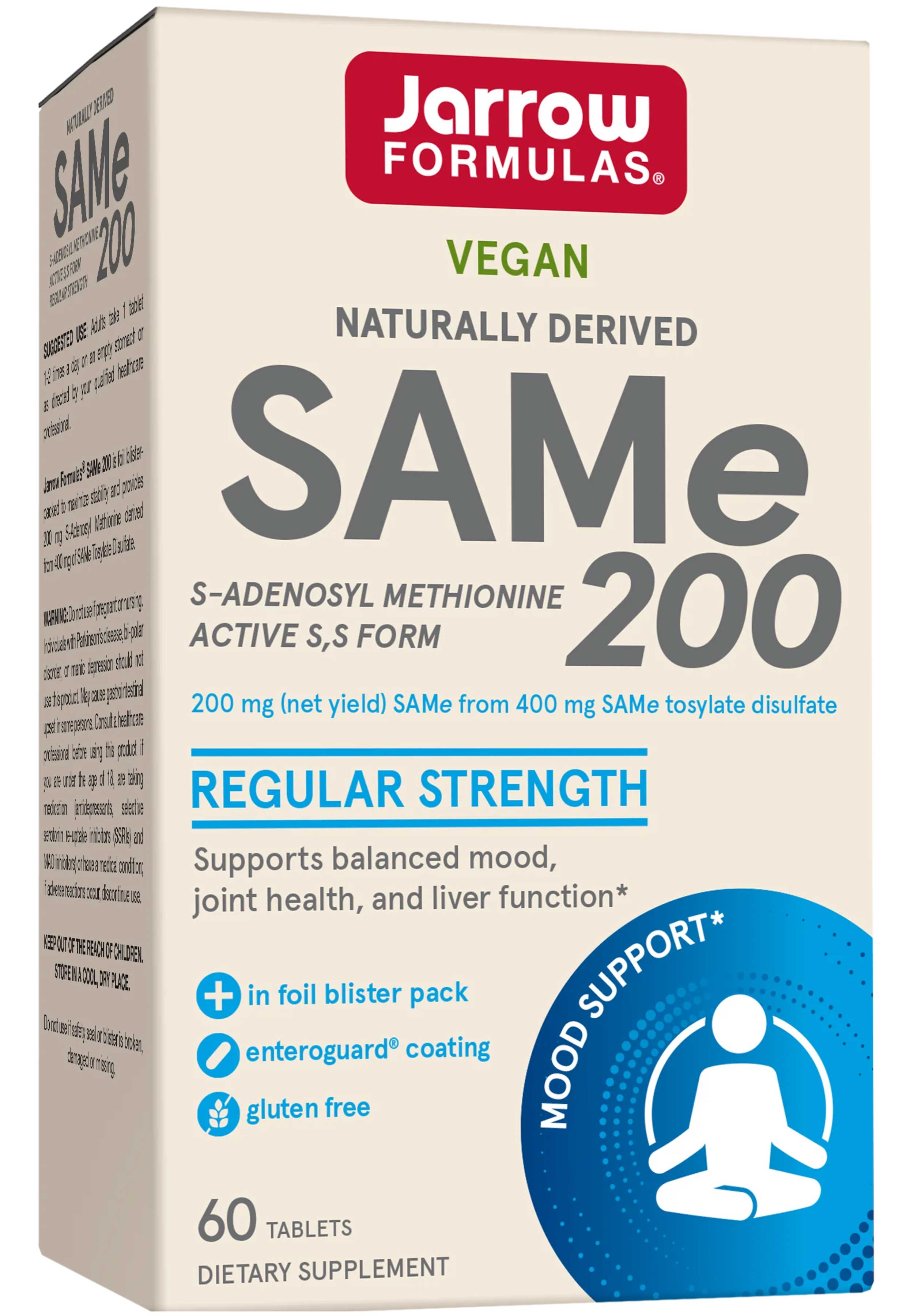 Jarrow Formulas SAMe 200 mg