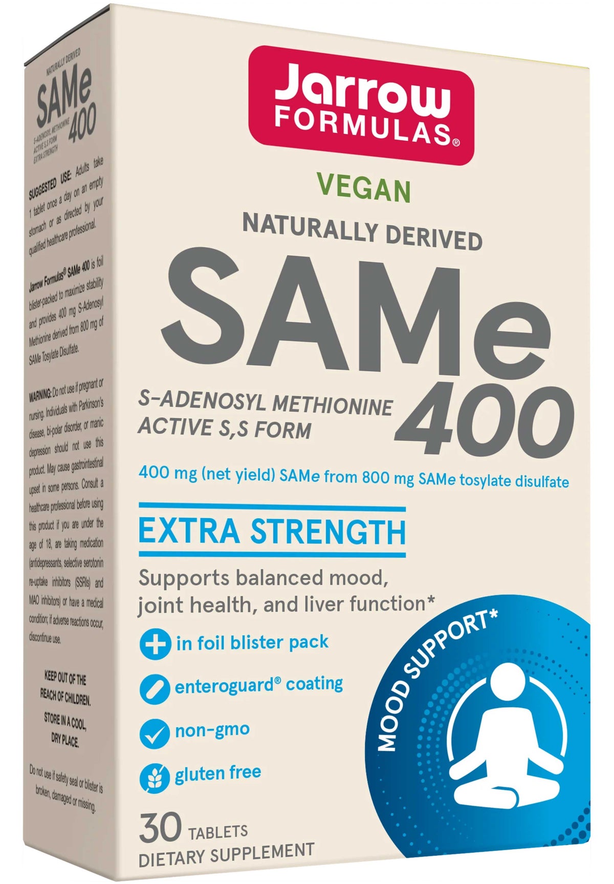 Jarrow Formulas SAMe 400 mg