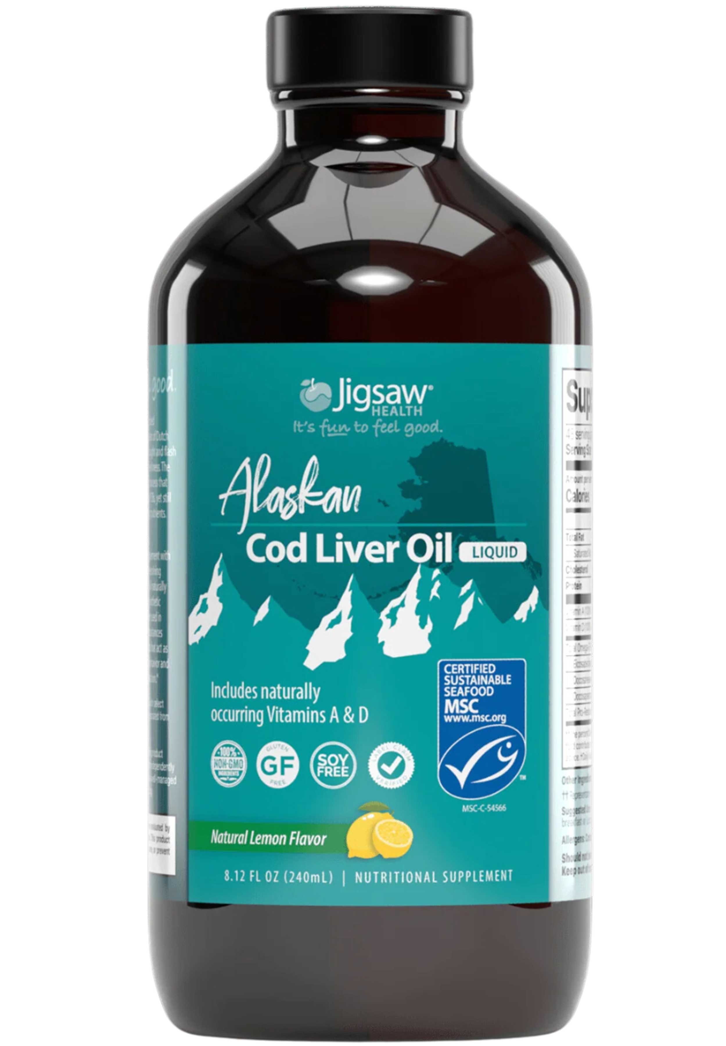 Jigsaw Health Alaskan Cod Liver Oil Liquid