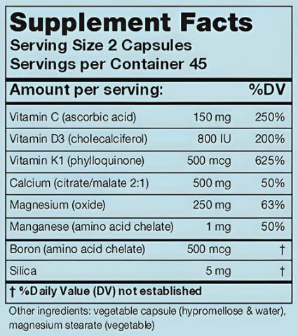 Karuna Health CalGuard Ingredients