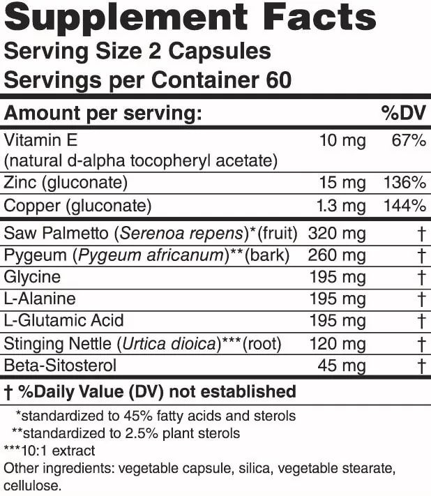 Karuna Health ProStat Plus Ingredients