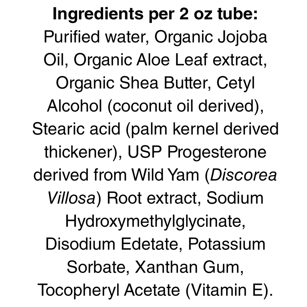 Karuna Health Progesterone Pure Cream Ingredients