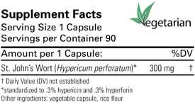 Karuna Health St. John's Wort Ingredients