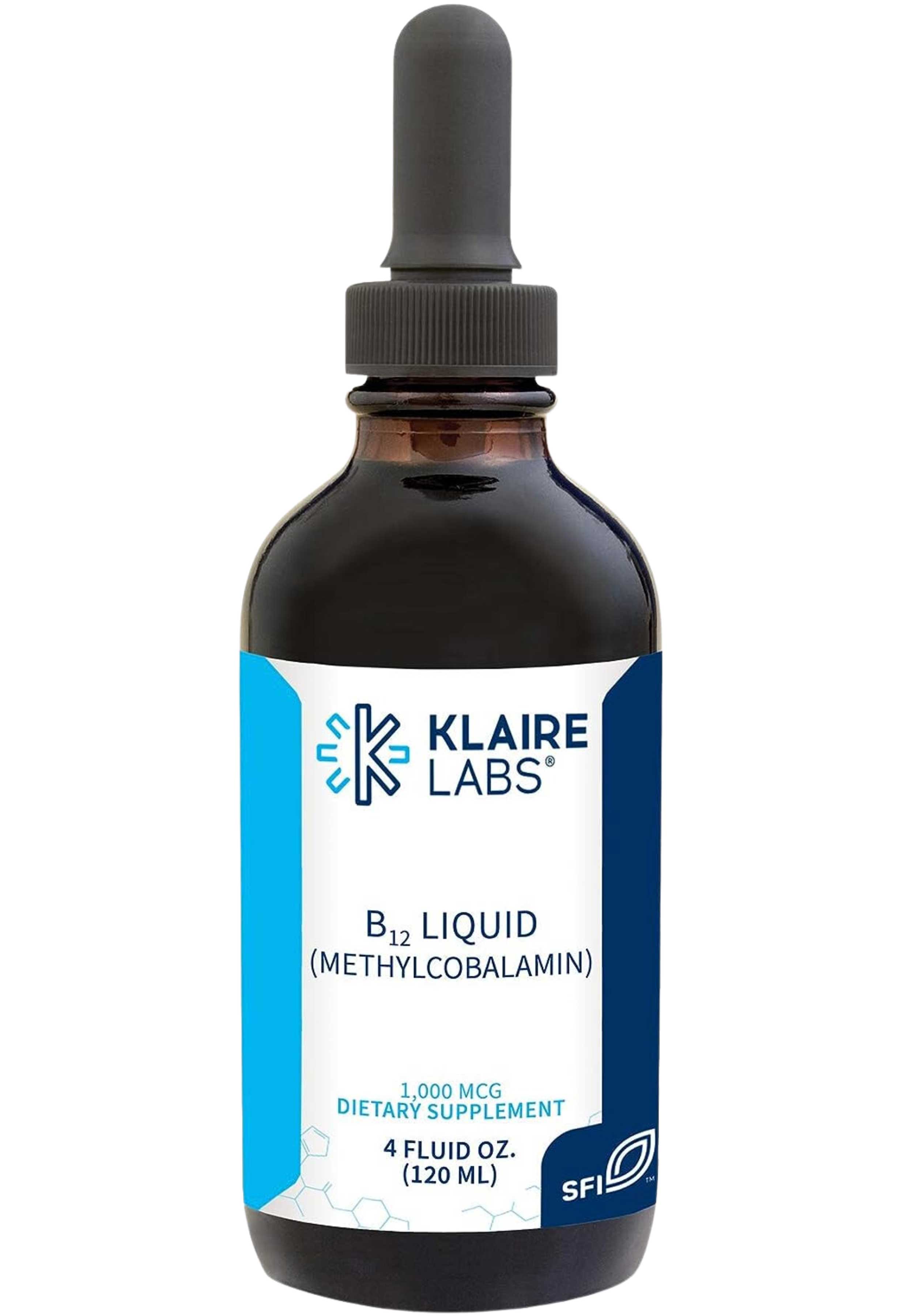 Klaire Labs B12 Liquid (Methylcobalamin) 1mg