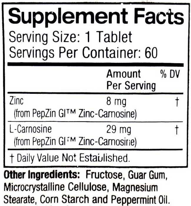 Lane Medical Natures Lining Chewable Ingredients