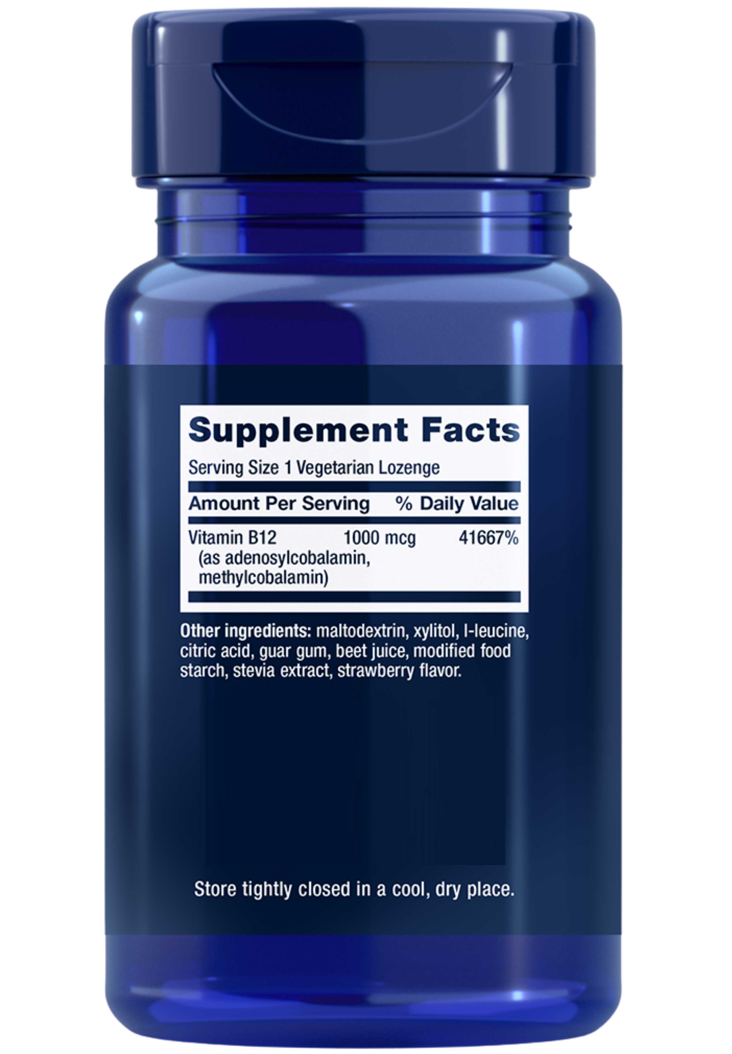 Life Extension B12 Elite Ingredients