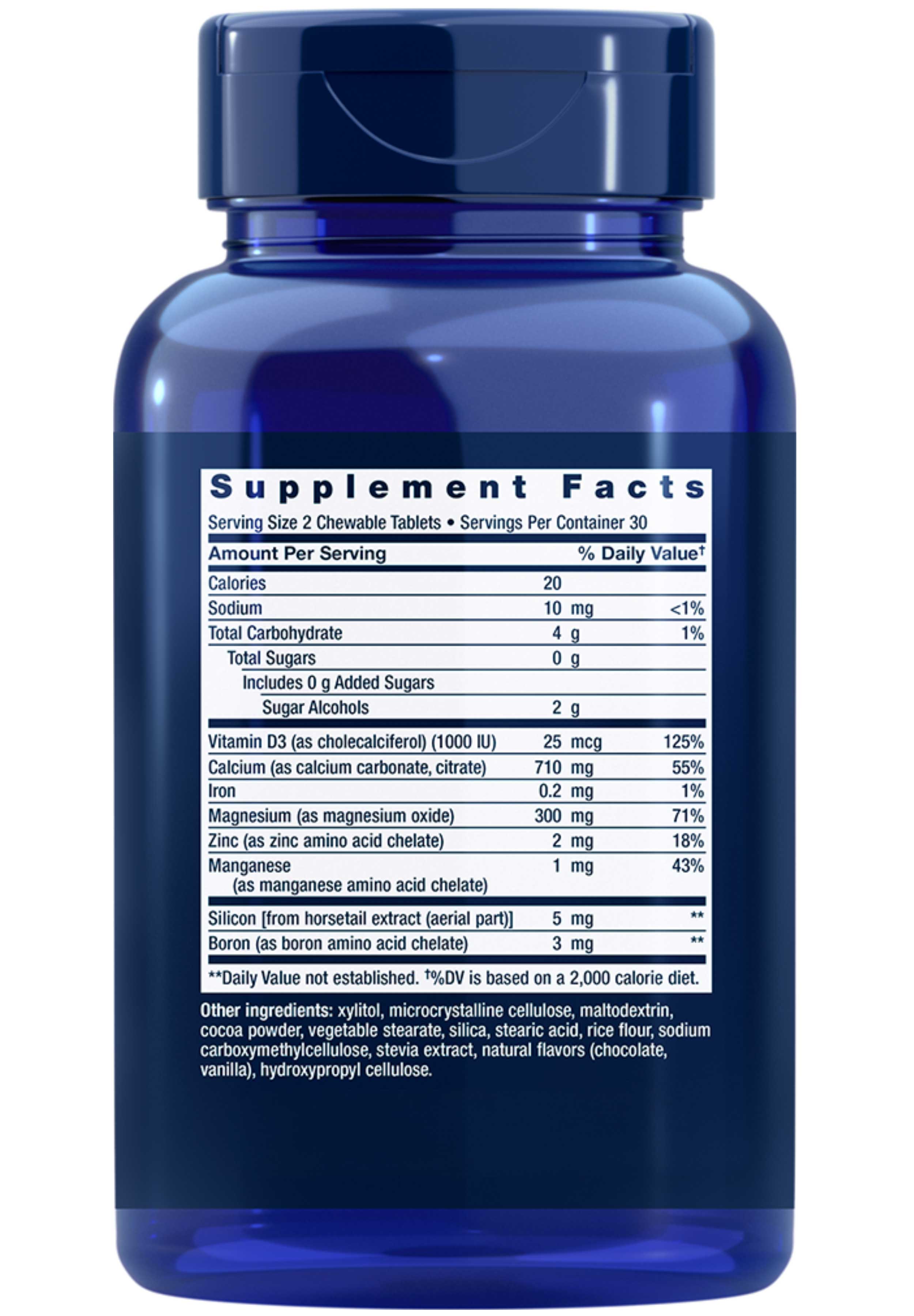 Life Extension Bone Restore Chewable Tablet Ingredients