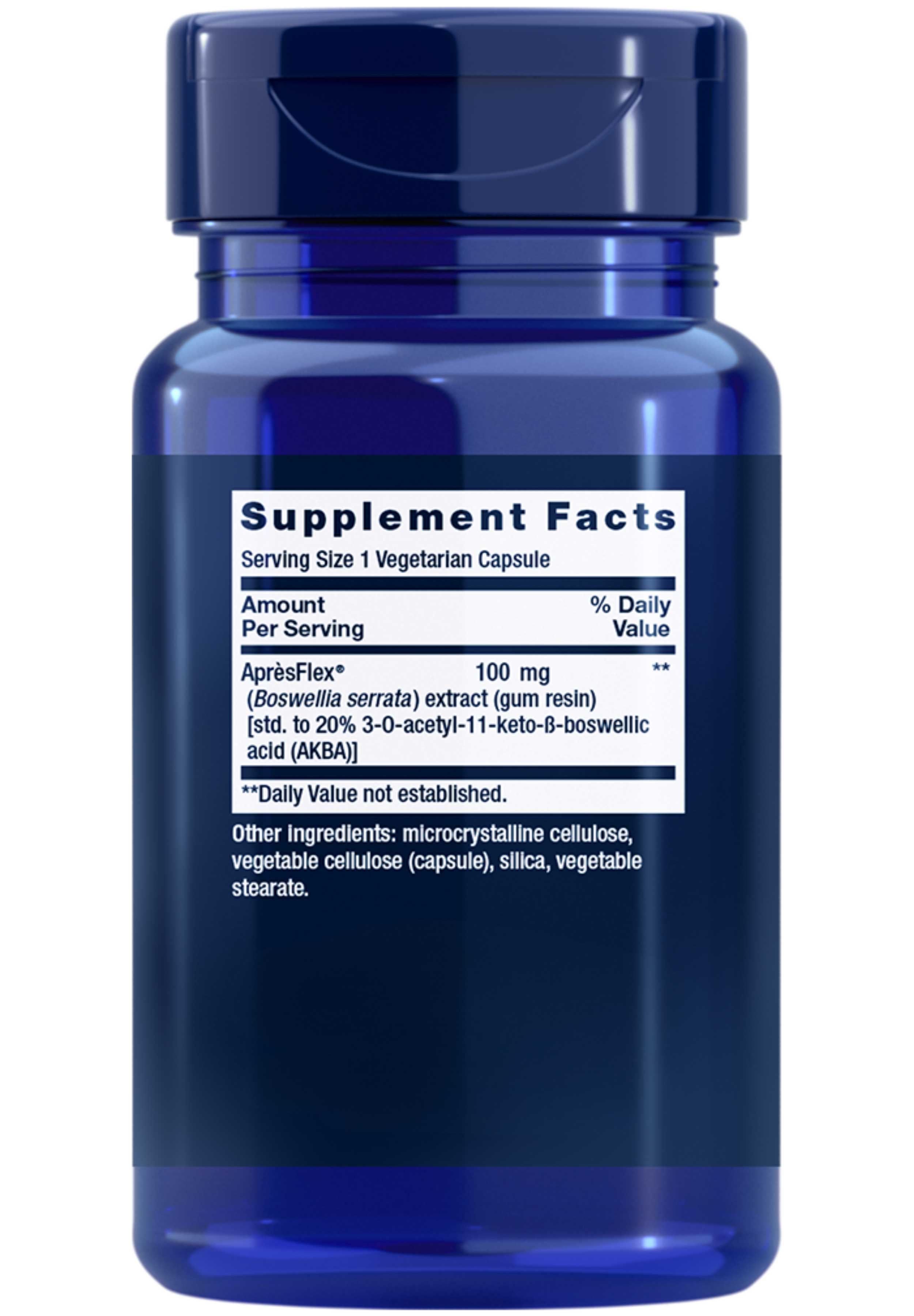 Life Extension Boswellia (Formerly 5-LOX Inhibitor with AprèsFlex) Ingredients