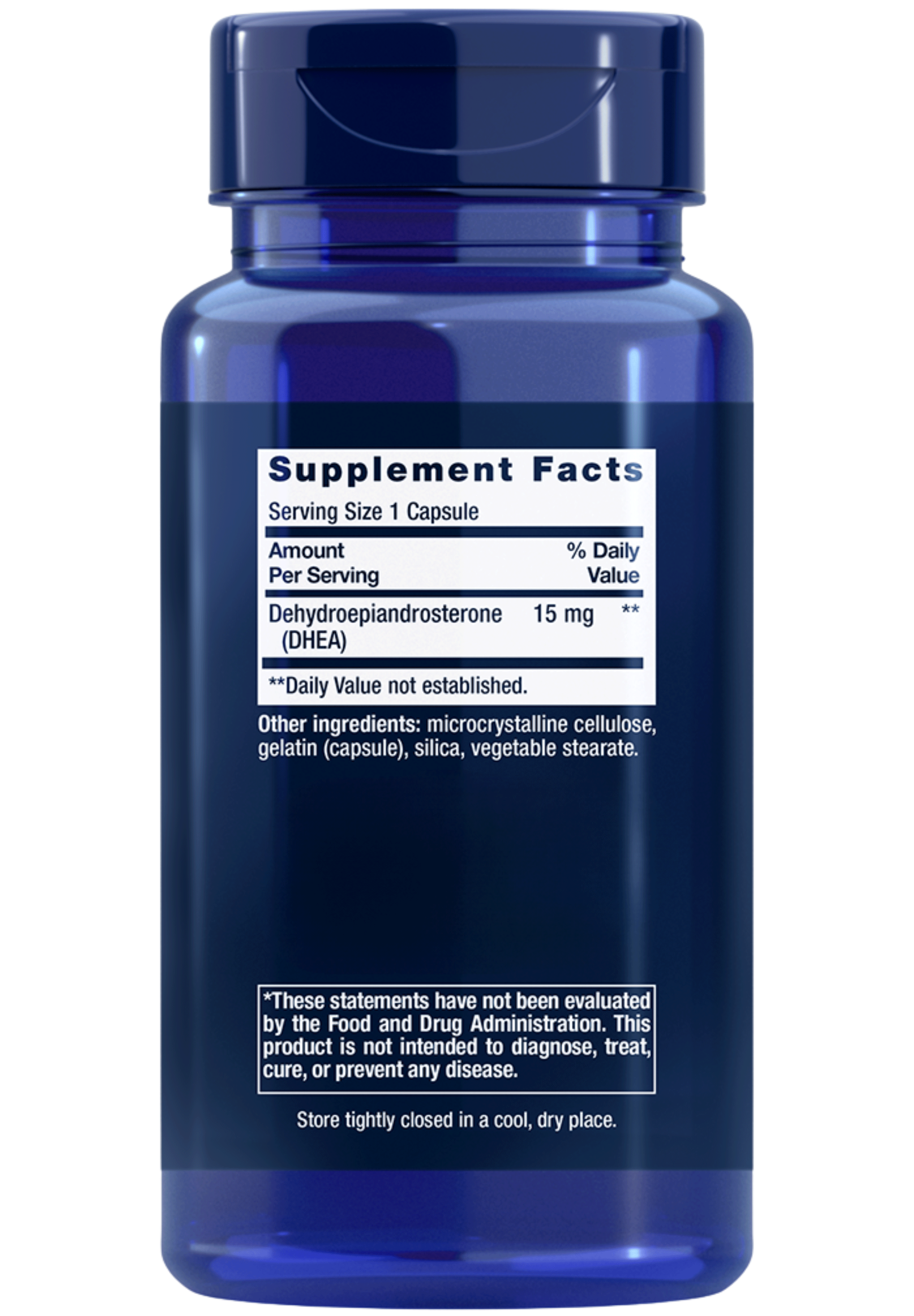 Life Extension DHEA Ingredients