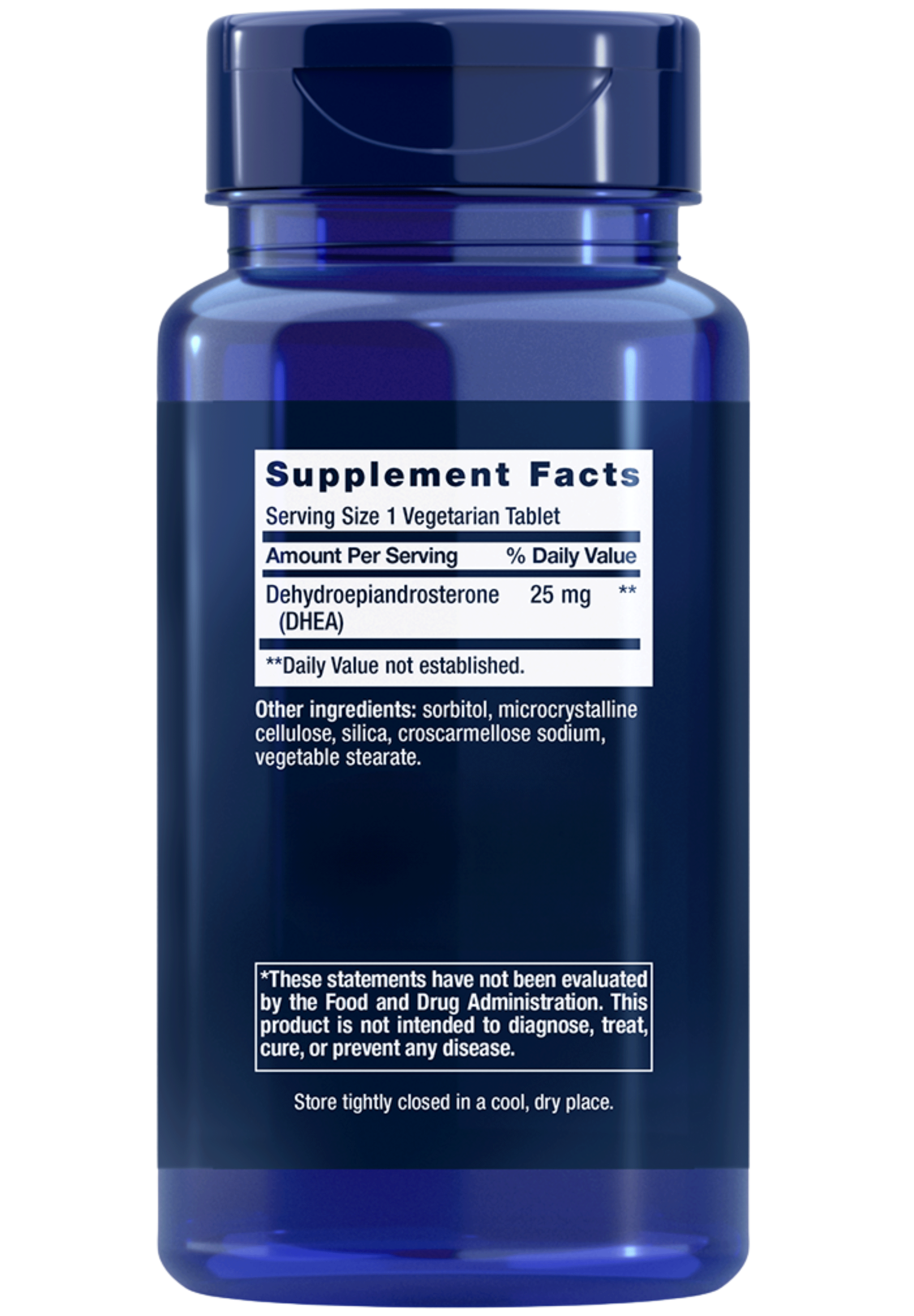 Life Extension DHEA Ingredients