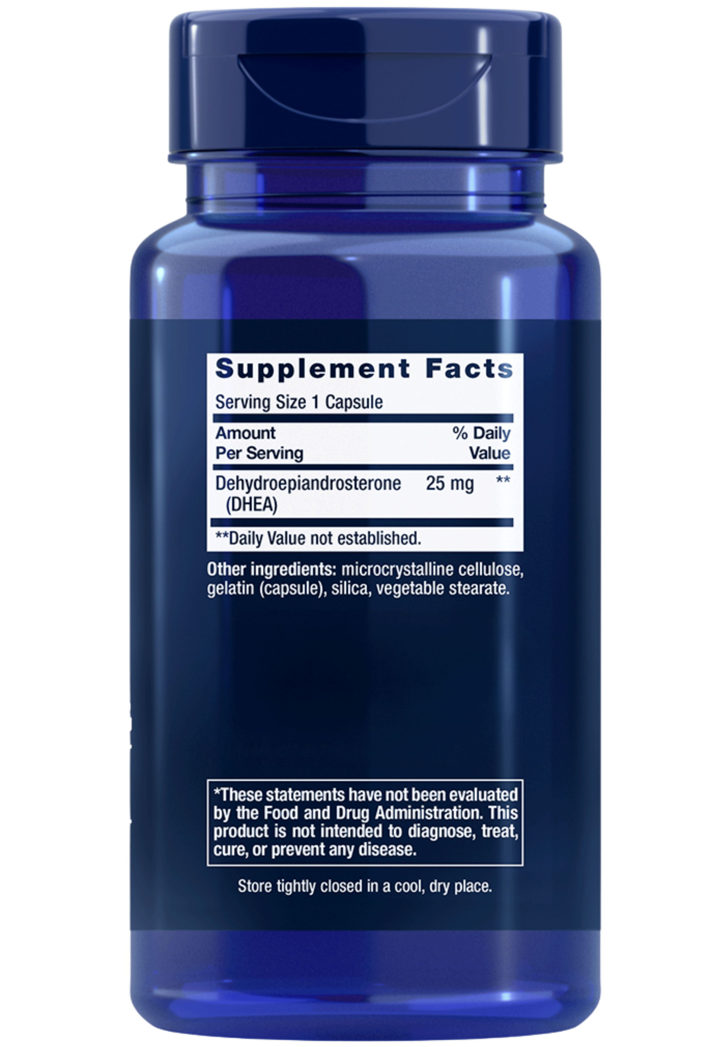 Life Extension DHEA Ingredients