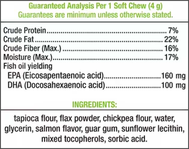 Life Extension DOG Skin & Coat Ingredients