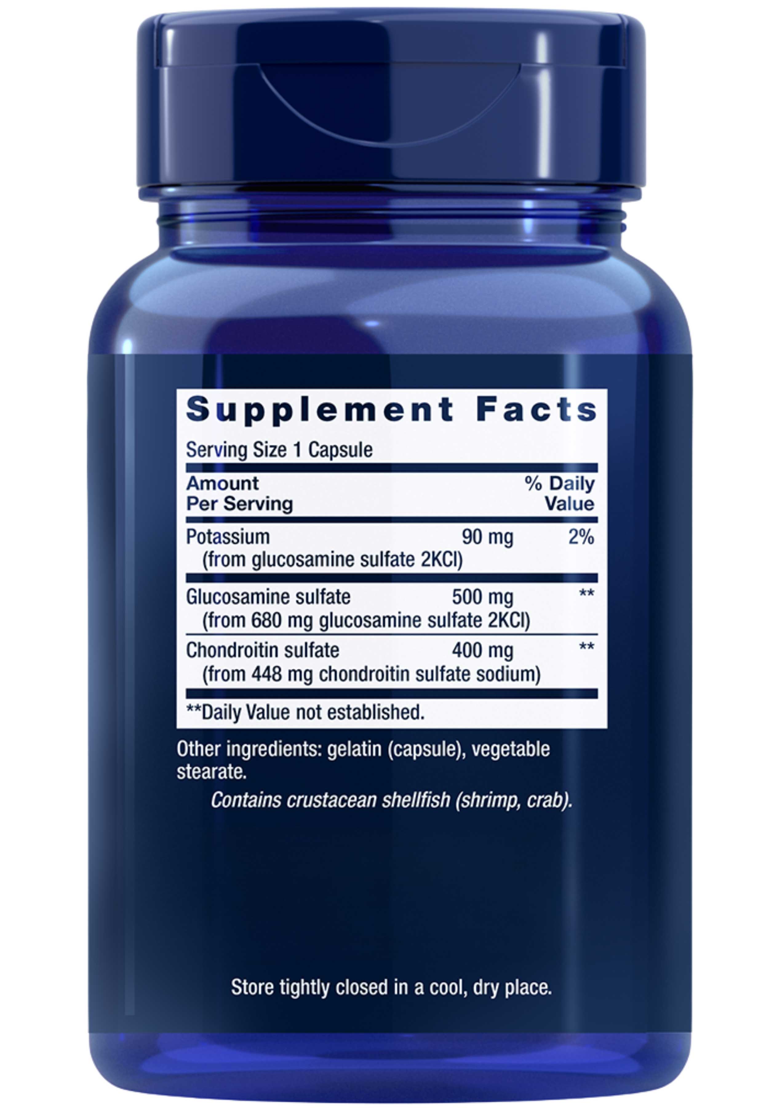 Life Extension Glucosamine/Chondroitin Capsules Ingredients