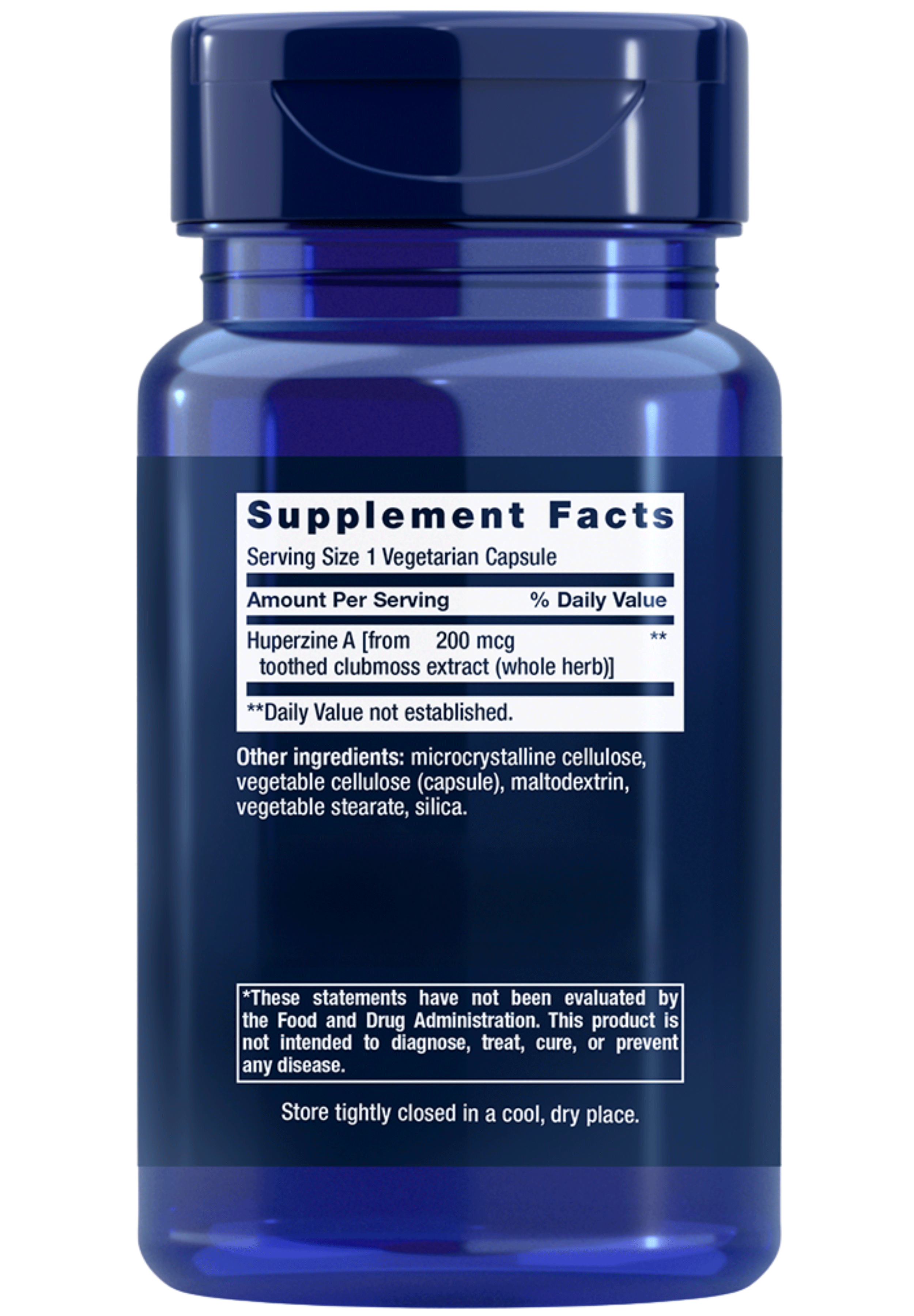 Life Extension Huperzine A Ingredients