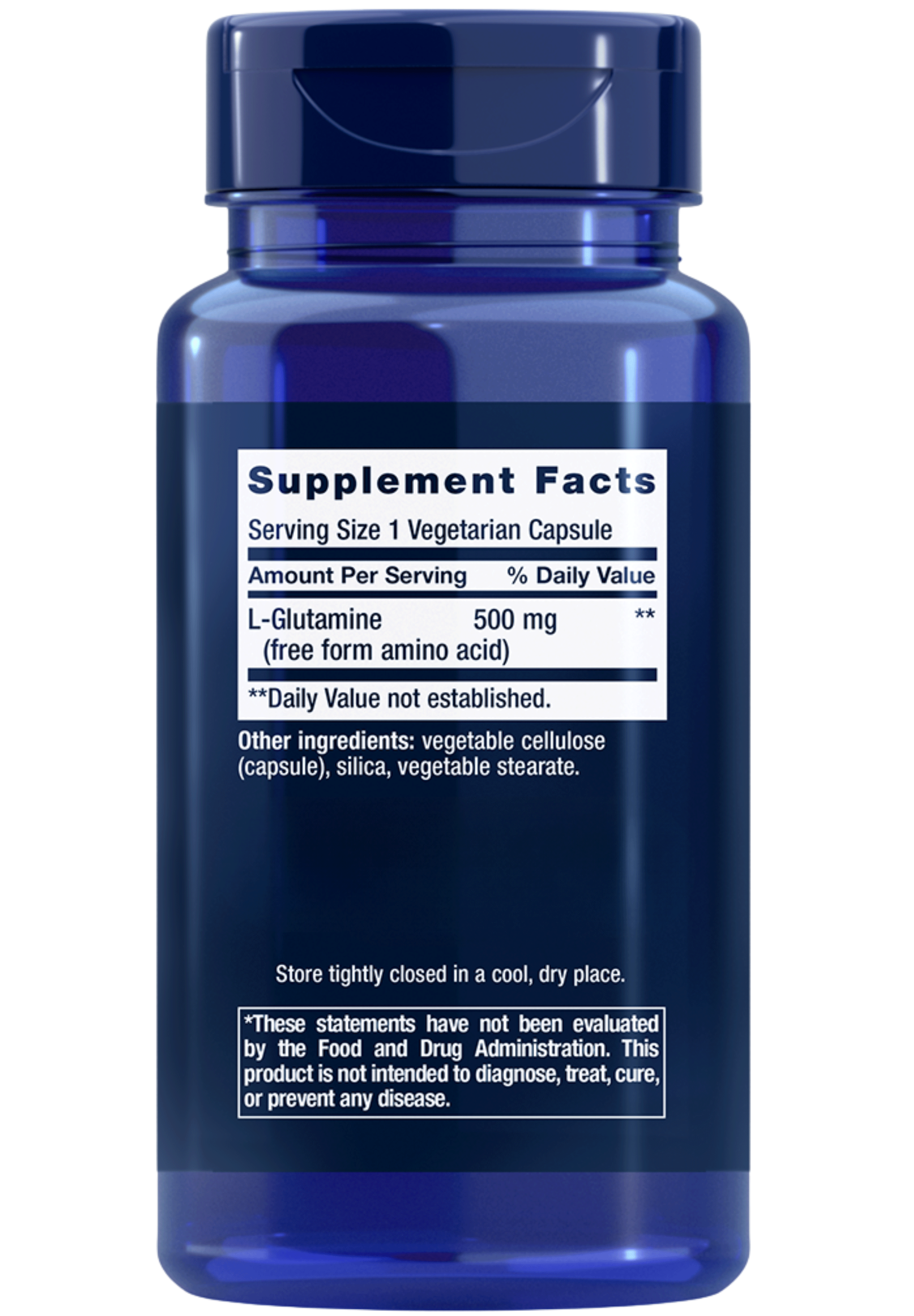 Life Extension L-Glutamine Ingredients