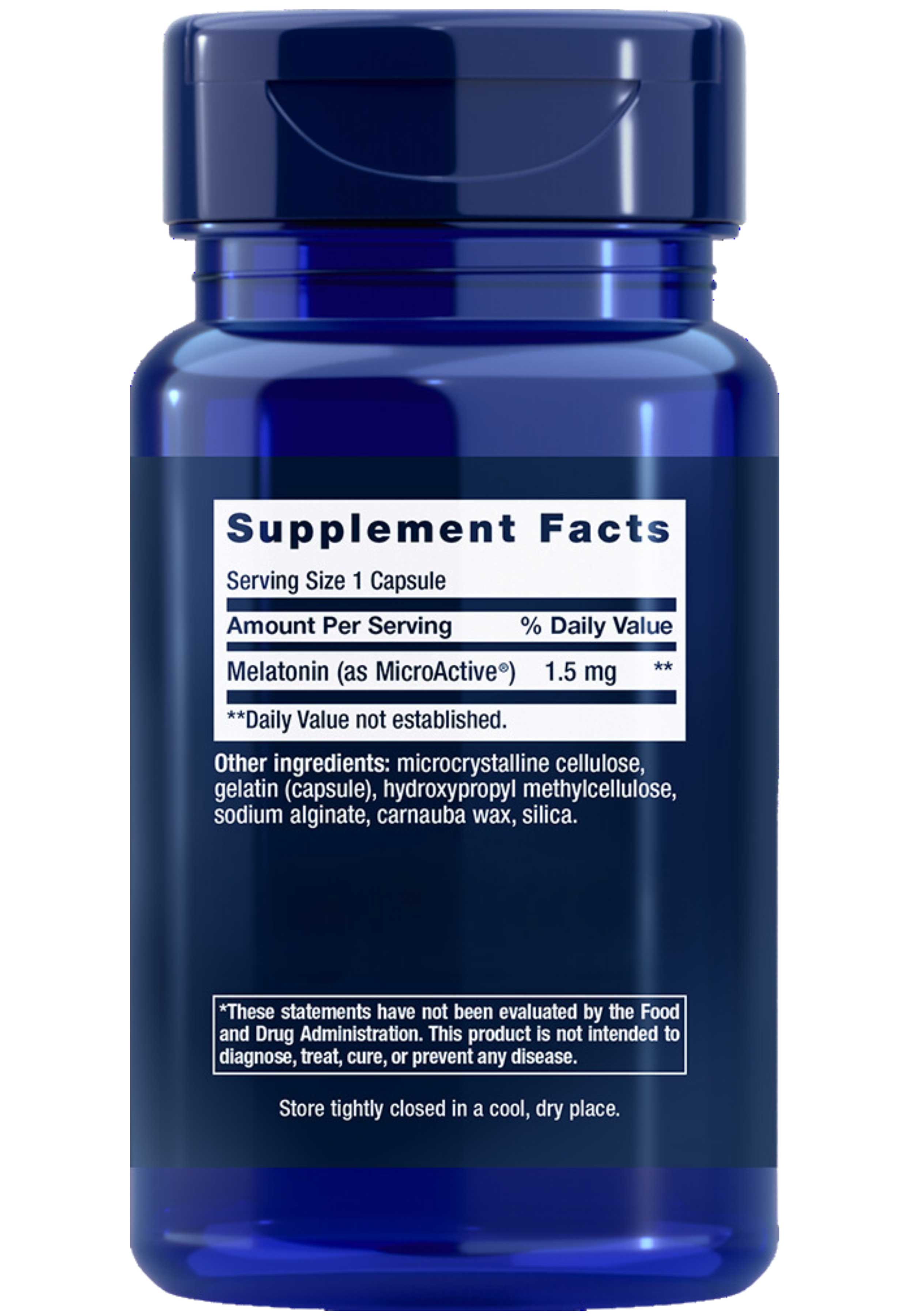 Life Extension Melatonin IR/XR Ingredients