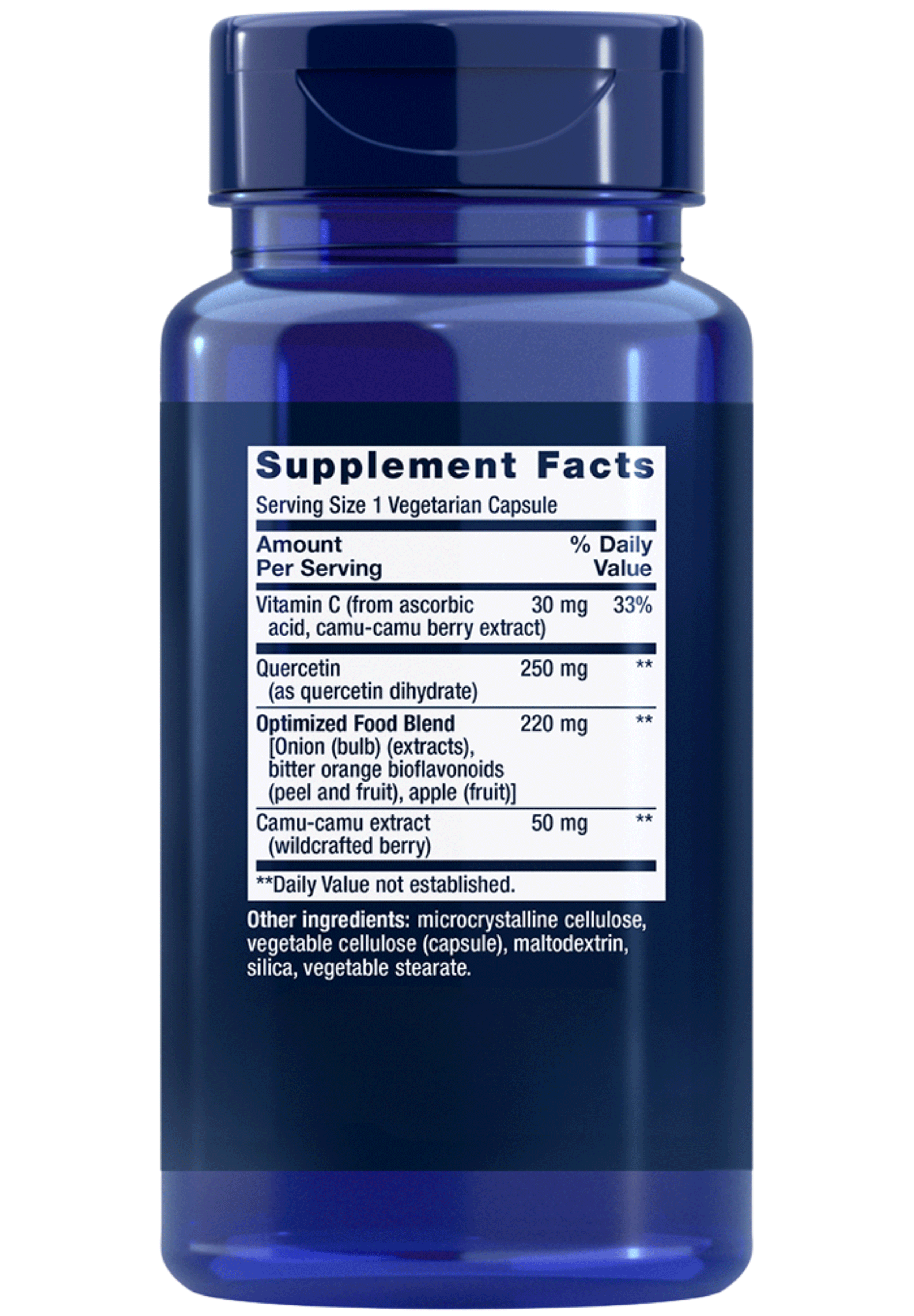 Life Extension Optimized Quercetin 250 mg Ingredients