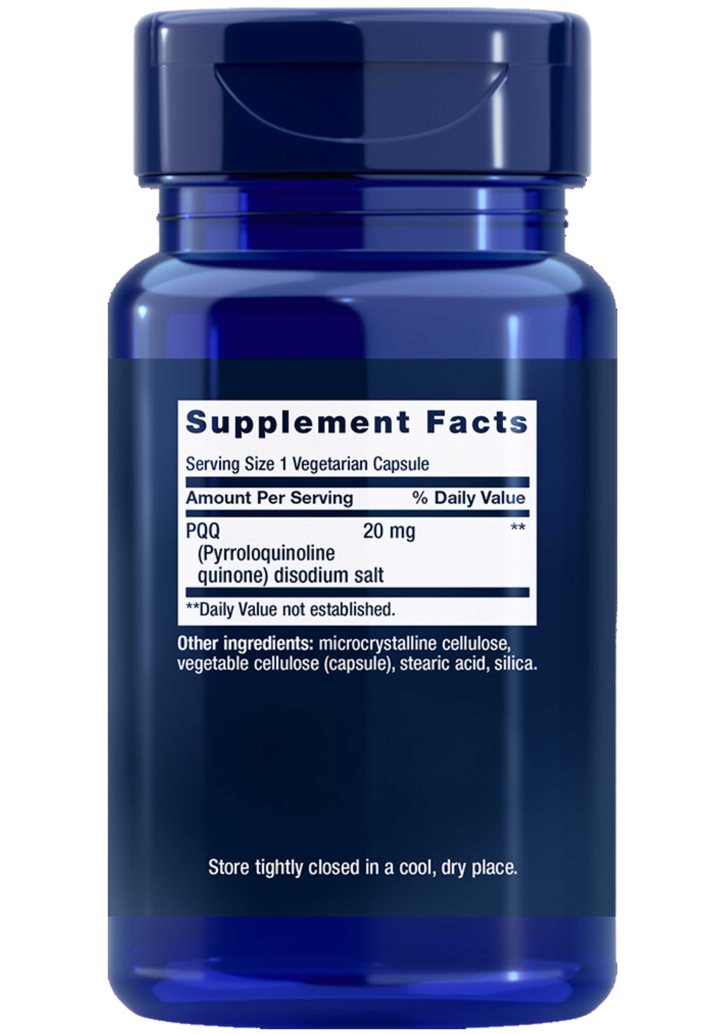 Life Extension PQQ 20 mg Ingredients