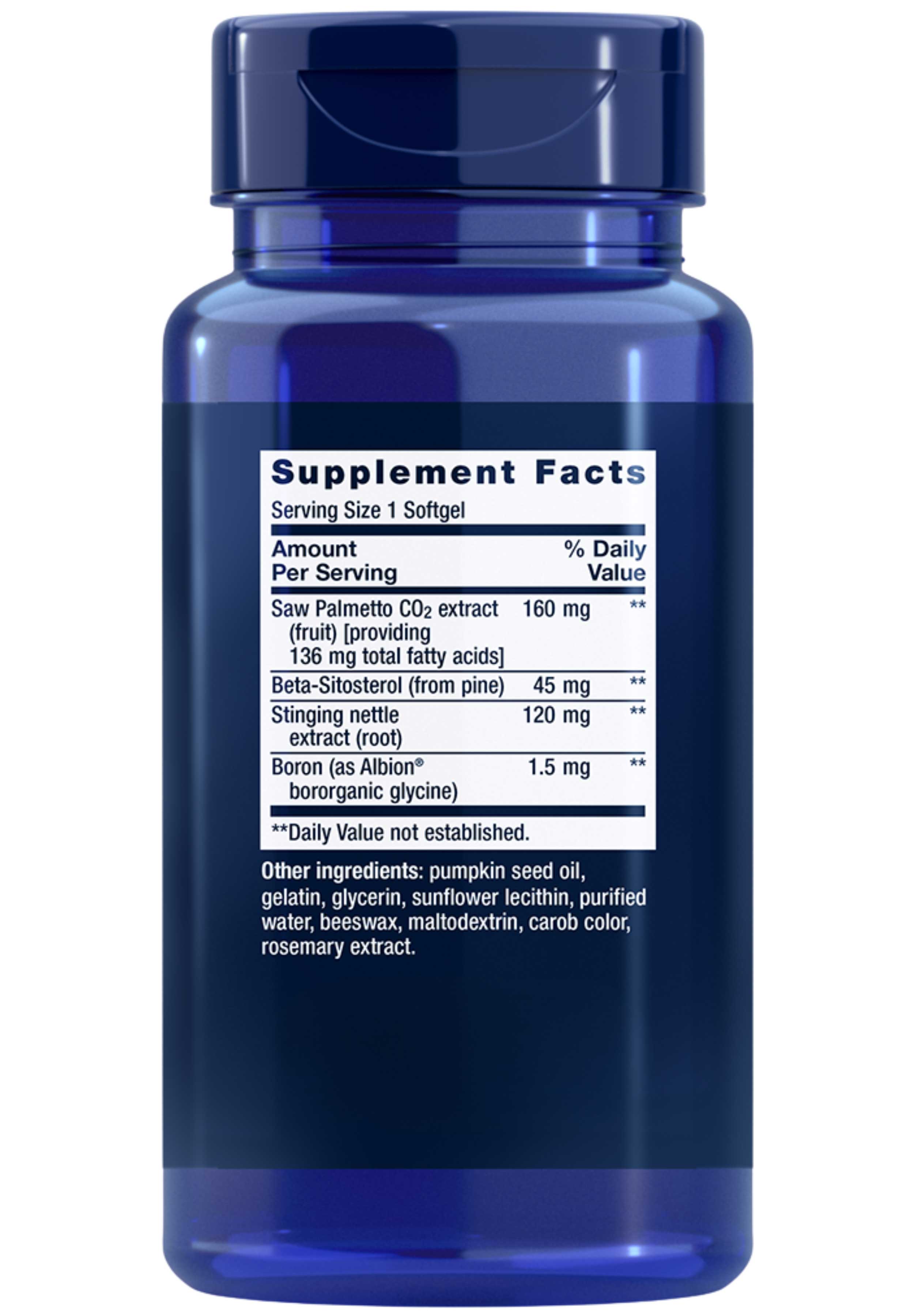 Life Extension PalmettoGuard Ingredients
