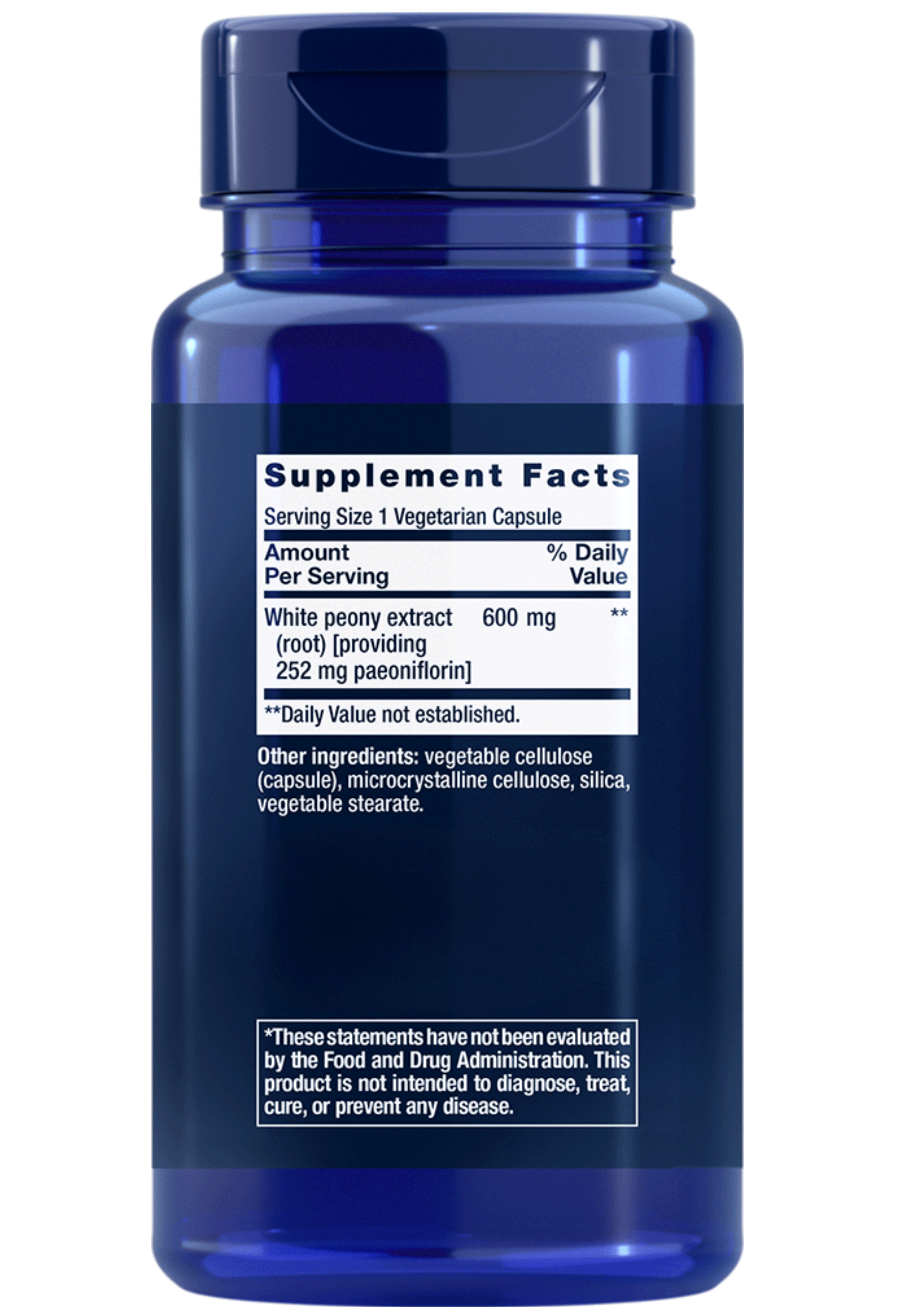 Life Extension Peony Immune Ingredients