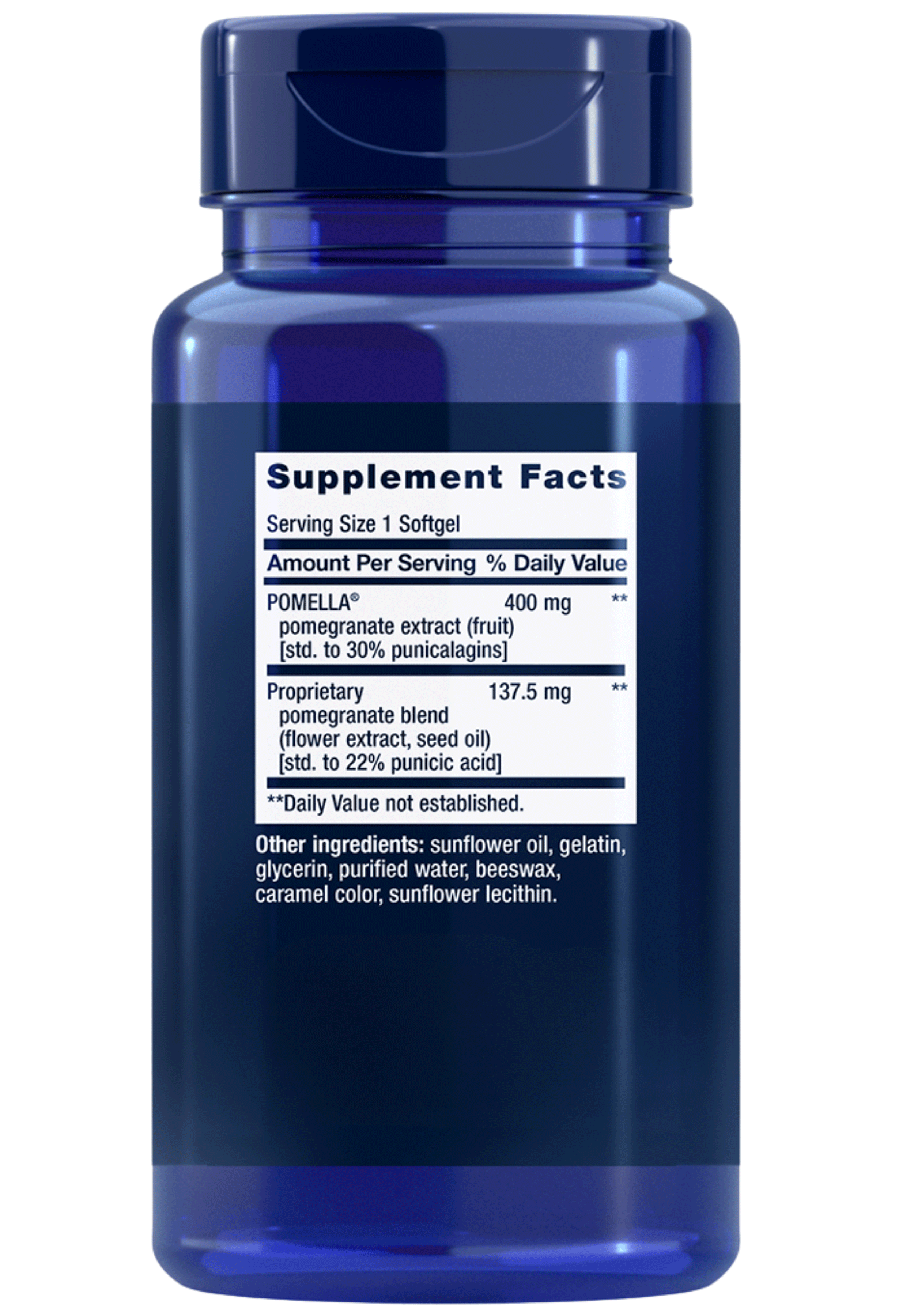 Life Extension Pomegranate Complete Ingredients