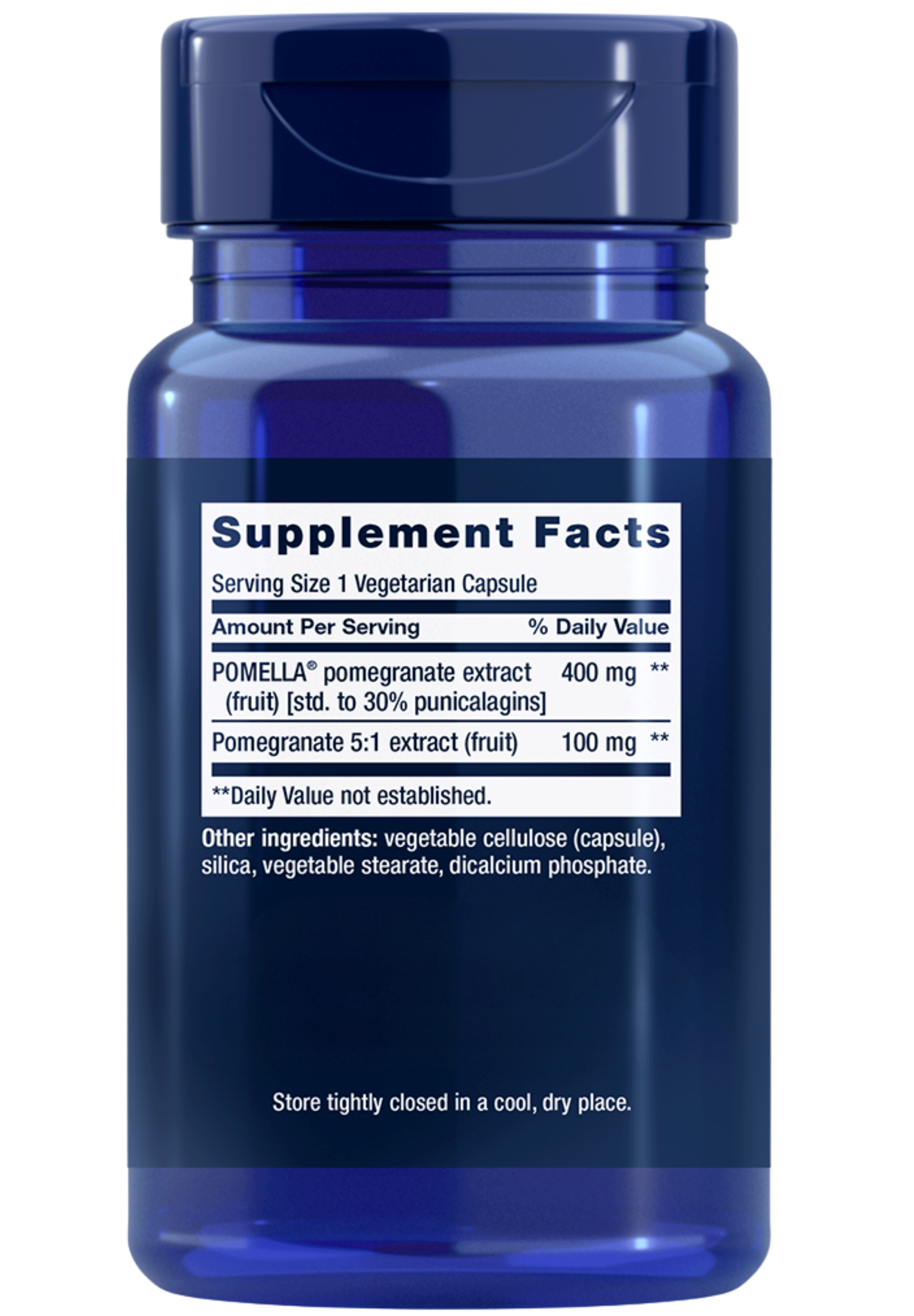 Life Extension Pomegranate Fruit Extract Ingredients