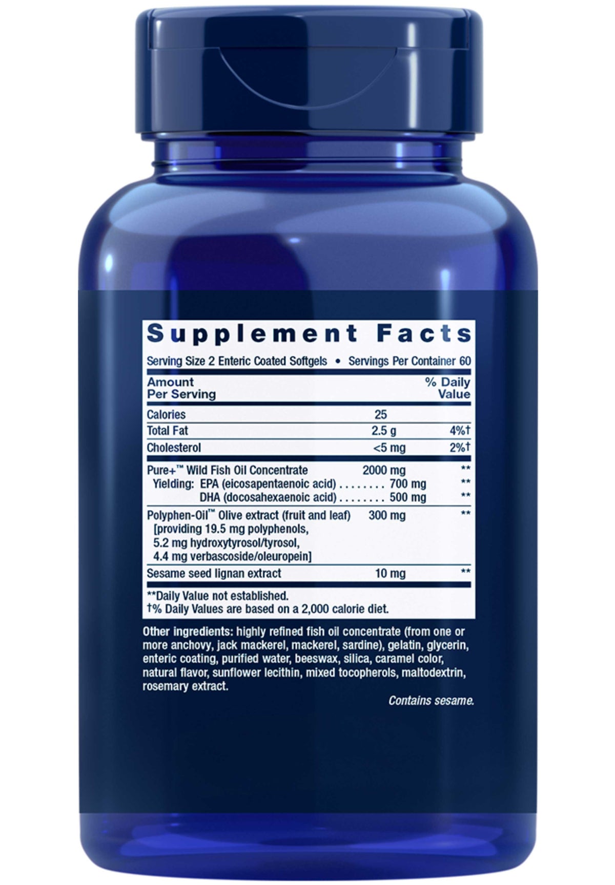 Life Extension Super Omega-3 Ingredients