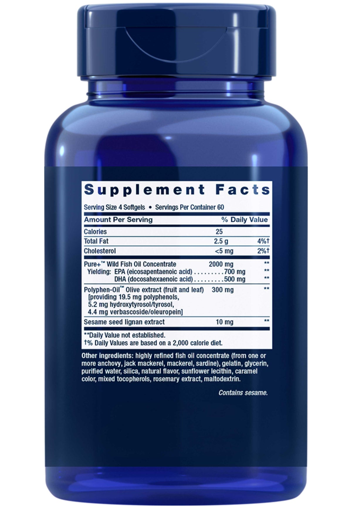 Life Extension Super Omega-3 Ingredients