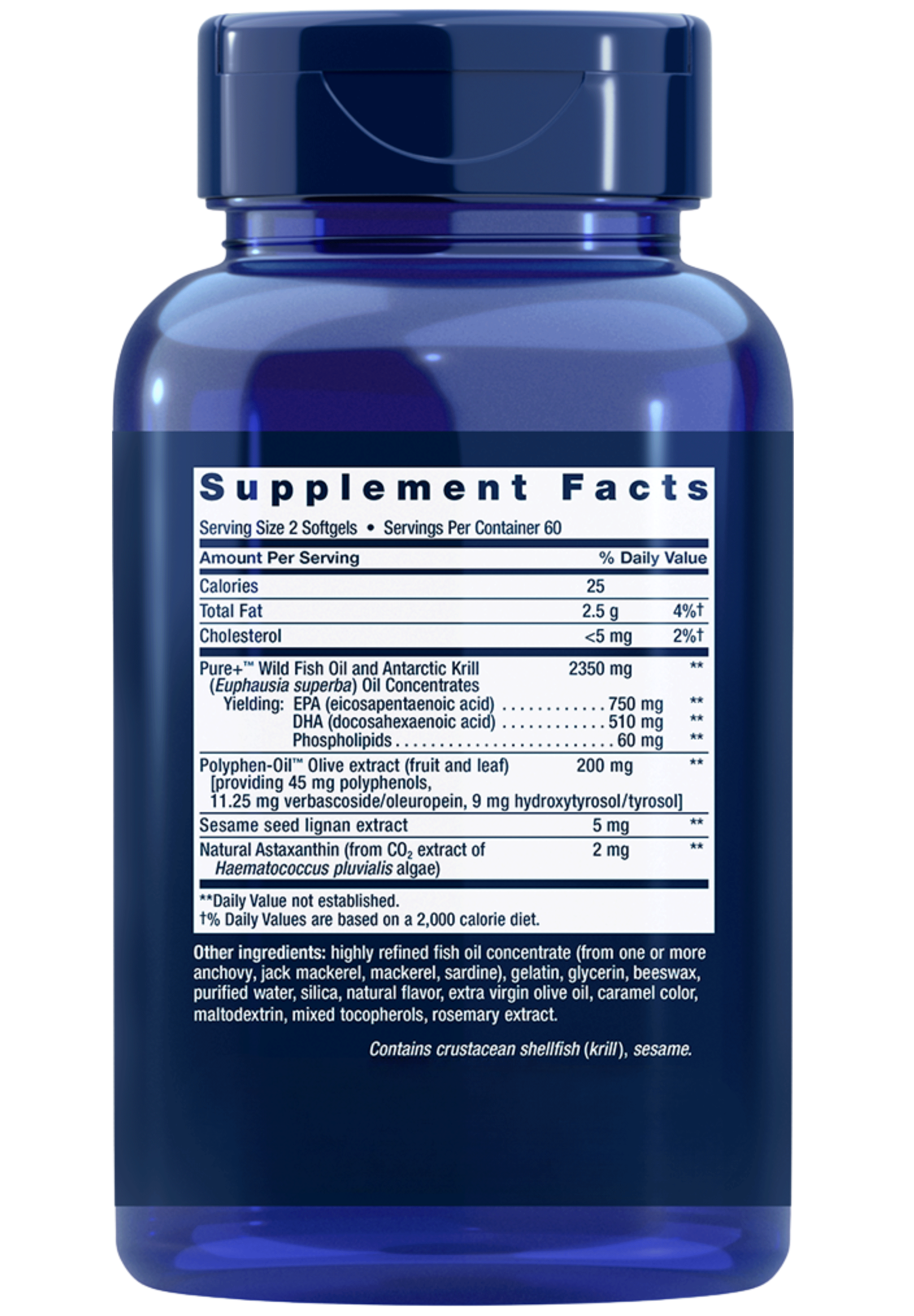 Life Extension Super Omega-3 Plus Ingredients