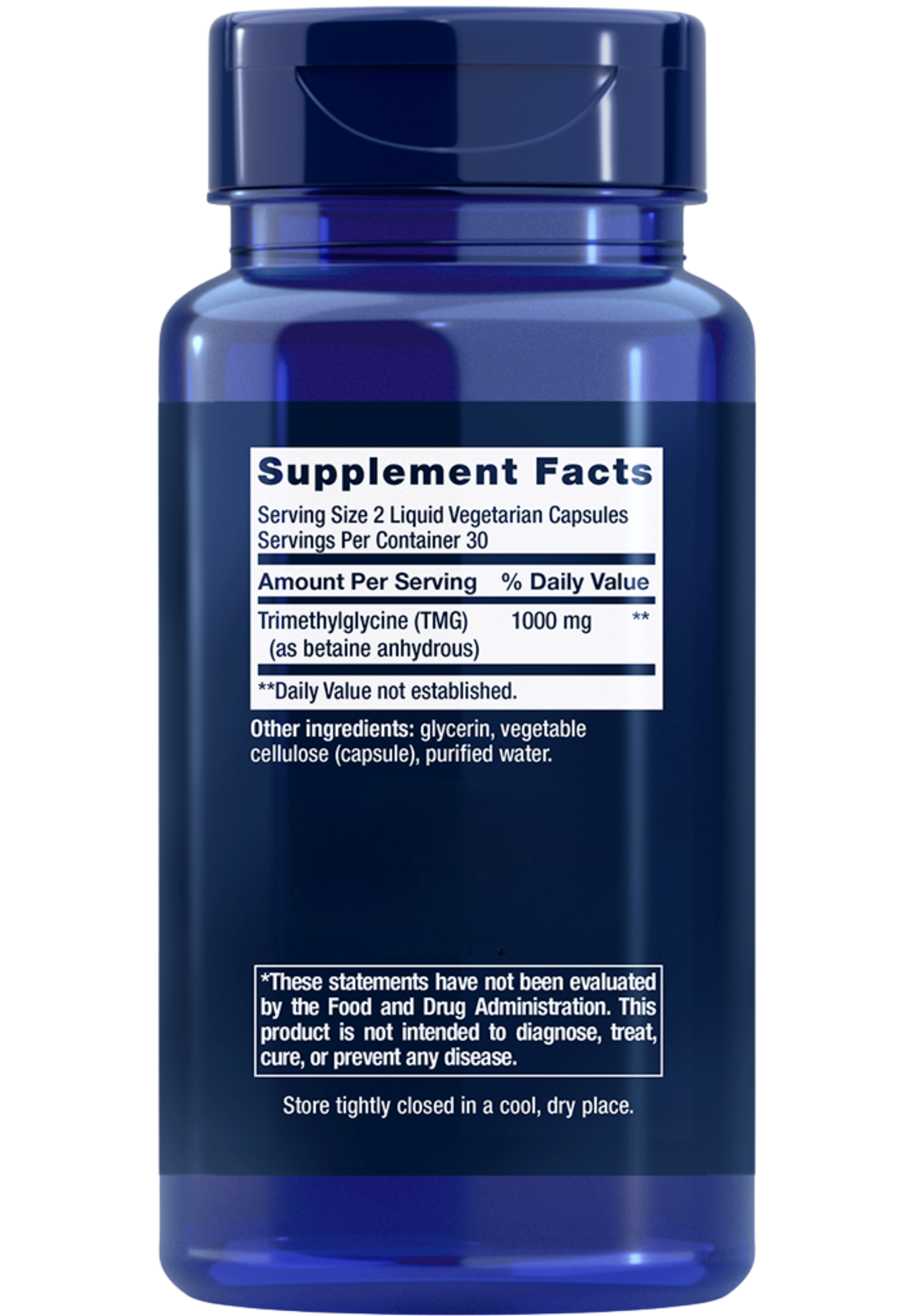 Life Extension TMG Ingredients